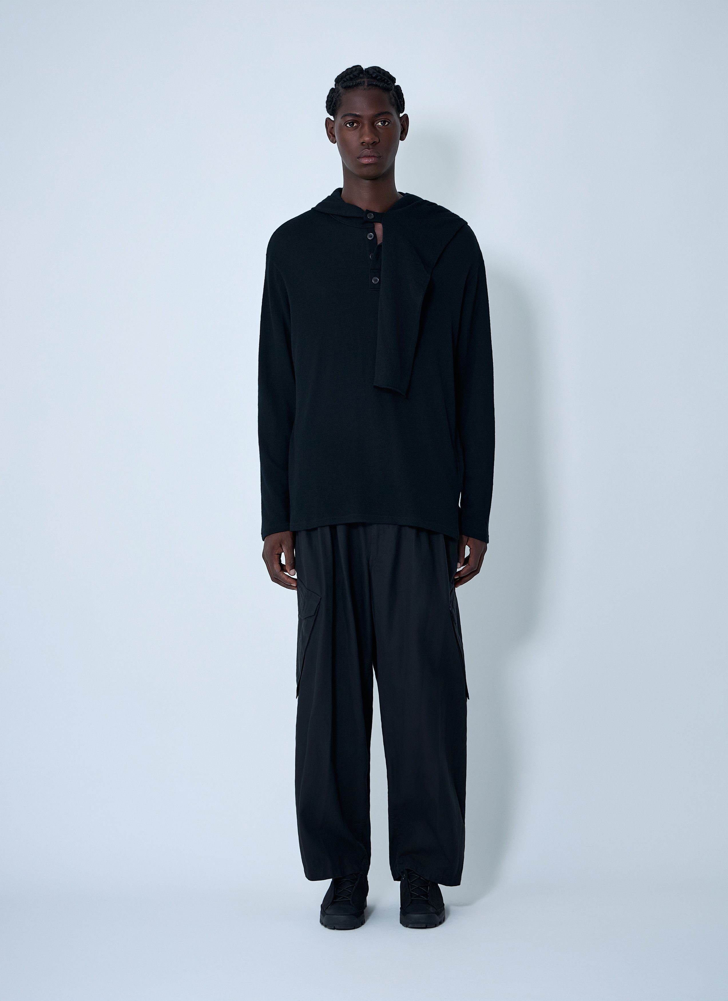 Yohji Yamamoto Hooded Sweater Size US L / EU 52-54 / 3 - 2 Thumbnail