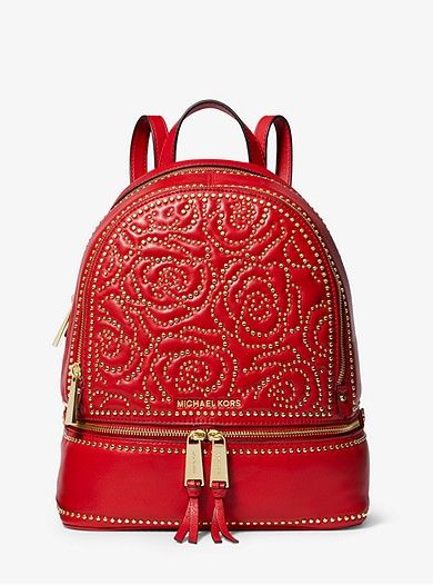 Michael Kors Rhea Studded Backpack and matching wallet Studded Backpack Michael Kors Rhea Leather Backpack Leather  main image 3