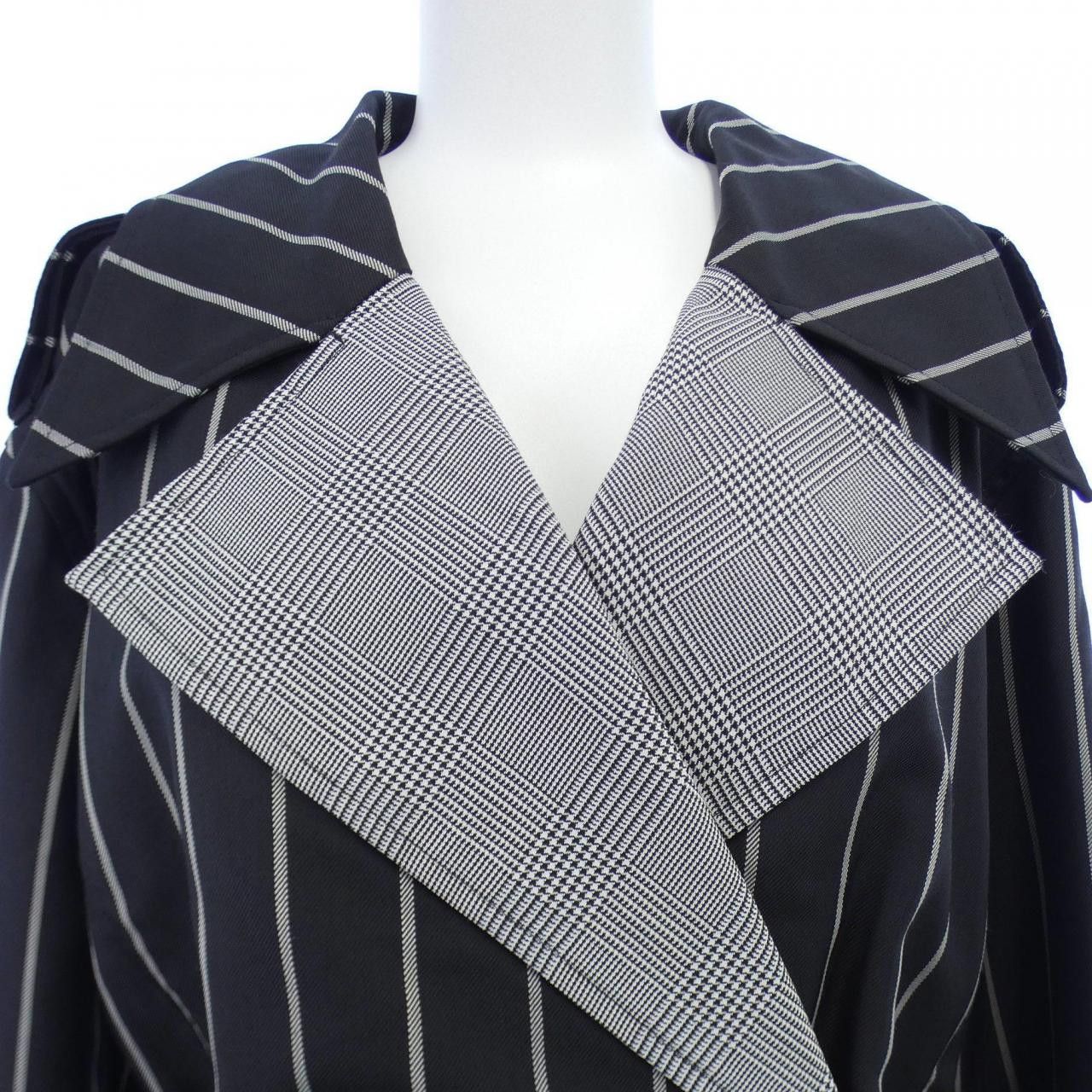 Other Other Mackintosh Sample Stripe Belted Coat Others Outerwear DUTY FREE for USA Size ONE SIZE - 5 Thumbnail