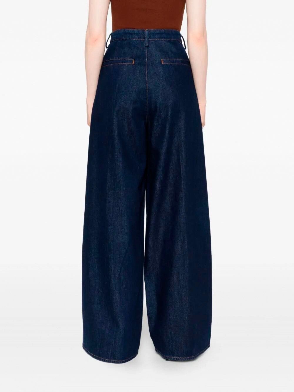 7 For All Mankind `Pleated Wide Trouser Franklin` Jeans Size 26" / US 2 / IT 38 - 3 Thumbnail