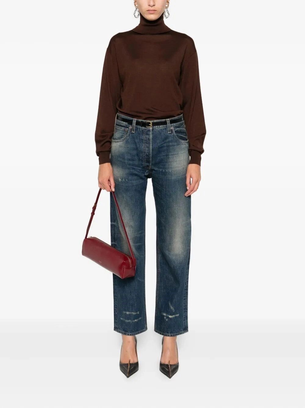 Saint Laurent Paris Turtle-Neck Sweater Size XS / US 0-2 / IT 36-38 - 2 Thumbnail
