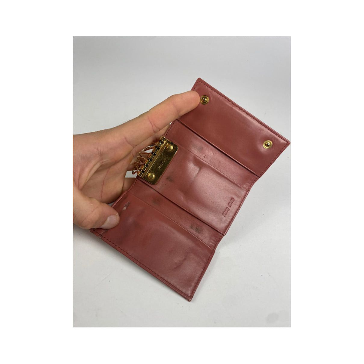 Miu Miu Orange Leather Purse Size ONE SIZE - 4 Thumbnail