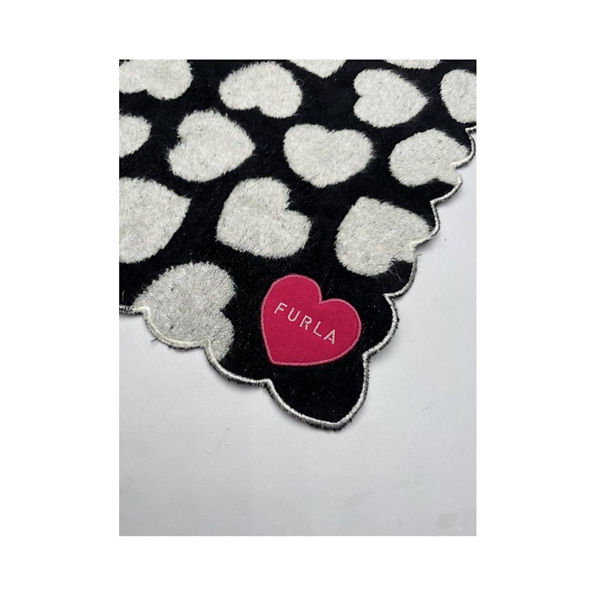Furla Black Cotton Scarf Size ONE SIZE - 3 Thumbnail