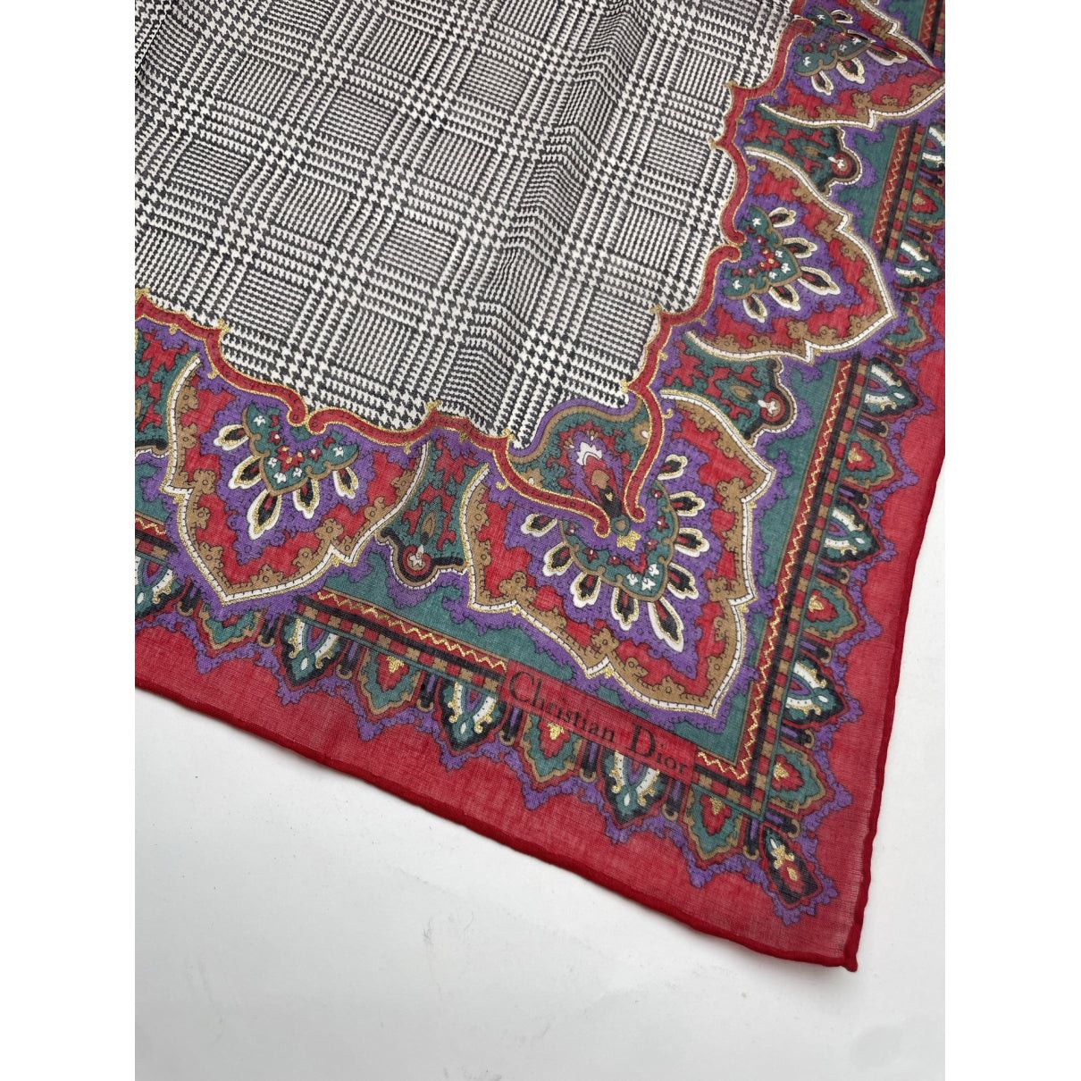 Dior Multicolour Silk Scarf Size ONE SIZE - 2 Thumbnail