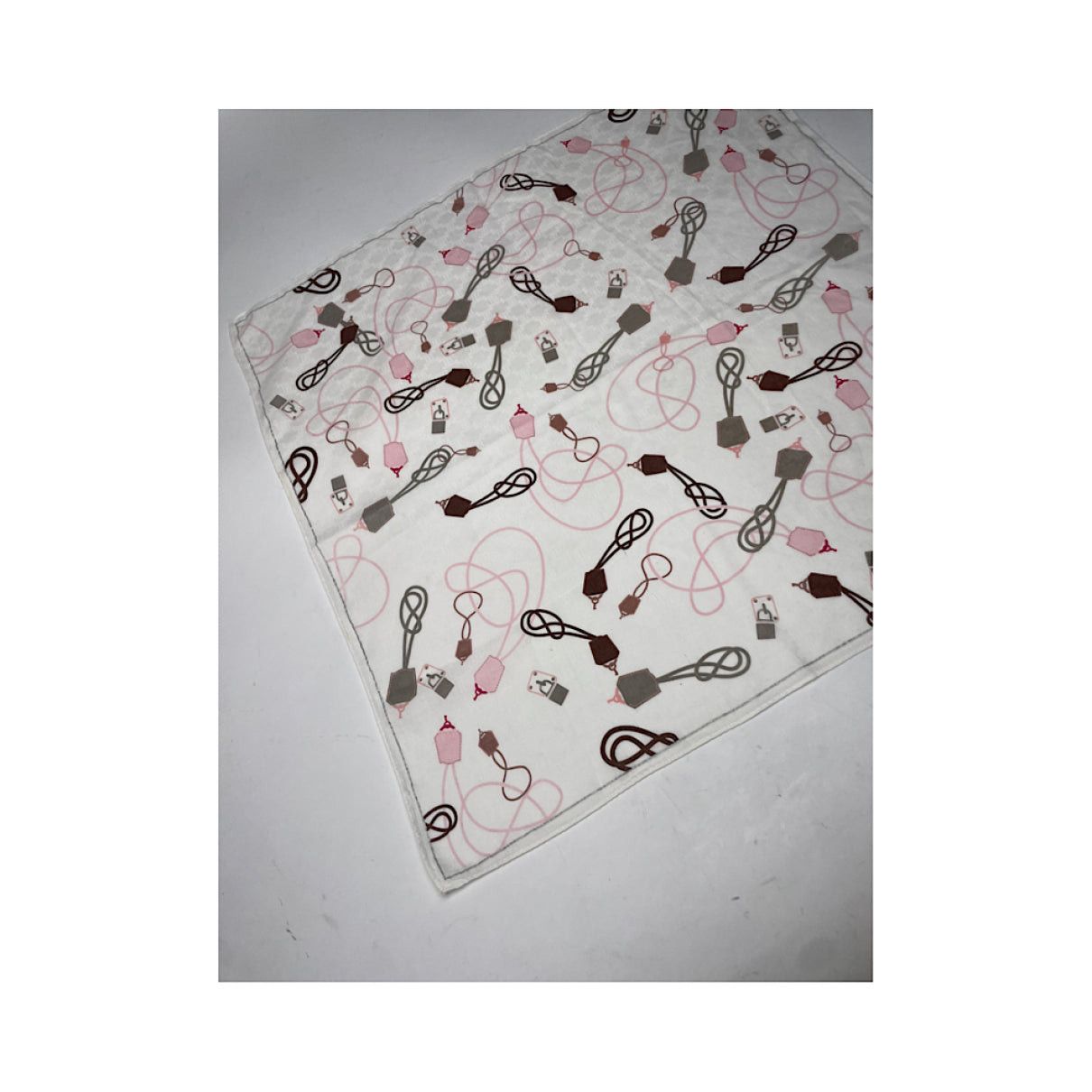 Celine White Silk Silk Handkerchief Size ONE SIZE - 4 Thumbnail