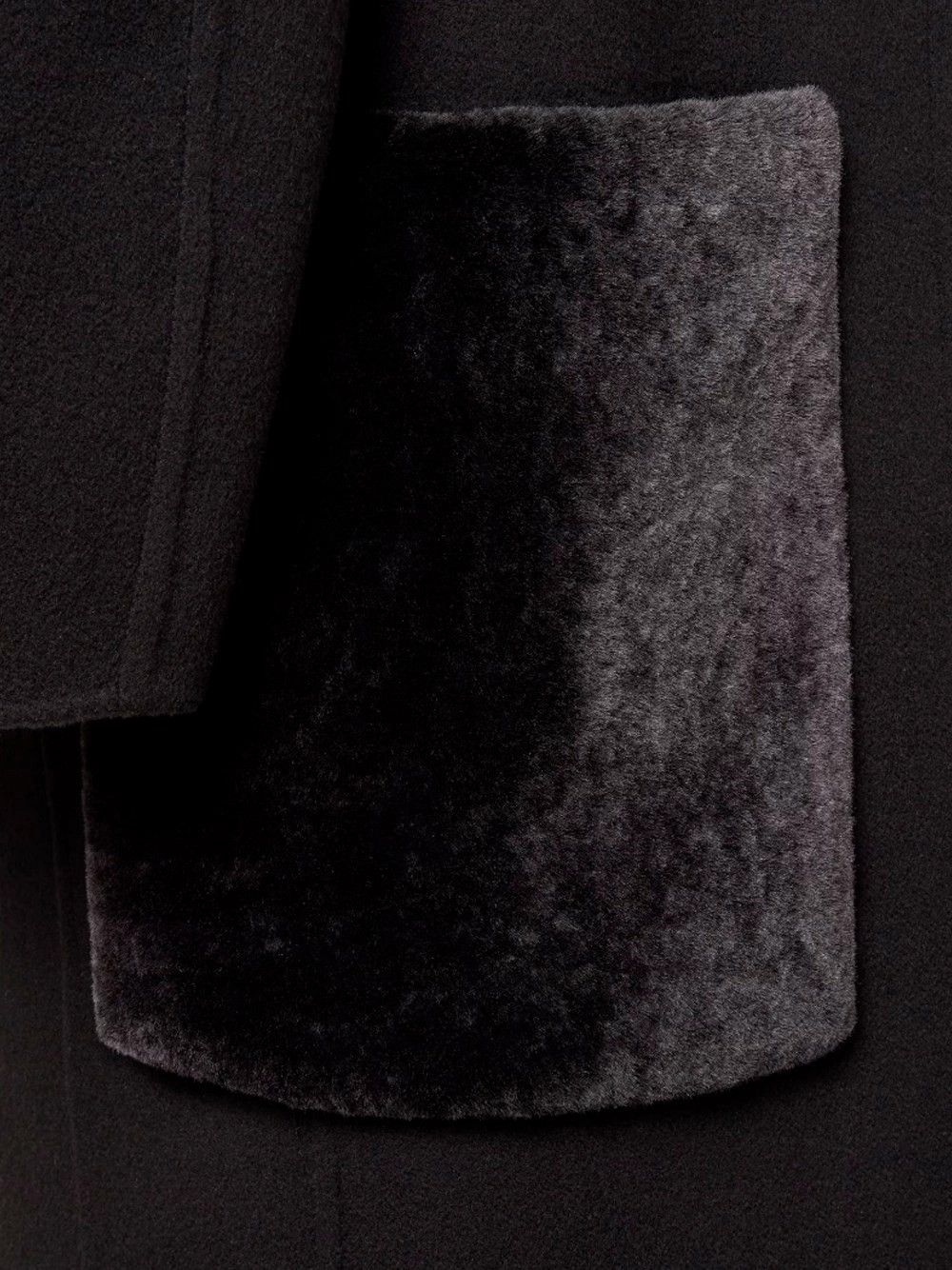Fendi `FF` Double Wool Overcoat Size M / US 6-8 / IT 42-44 - 3 Thumbnail