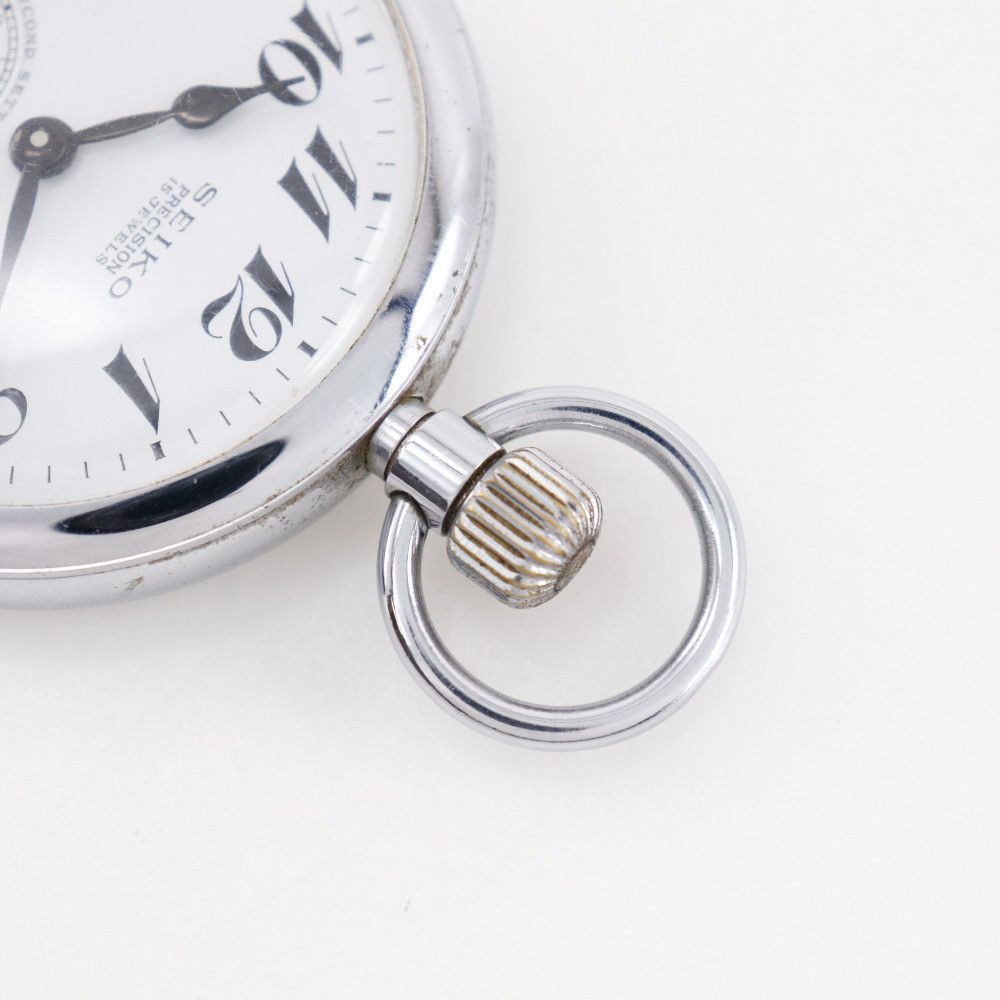 Seiko Seiko SEIKO Precision Stainless Steel Pocket Watch Metal Other DUTY FREE for USA Size ONE SIZE - 6 Thumbnail