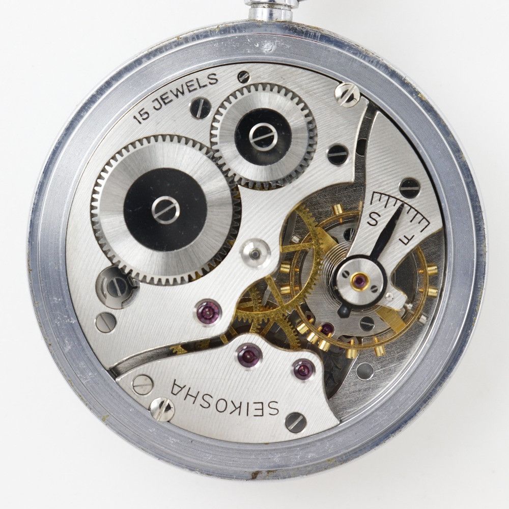 Seiko Seiko SEIKO Precision Stainless Steel Pocket Watch Metal Other DUTY FREE for USA Size ONE SIZE - 9 Thumbnail