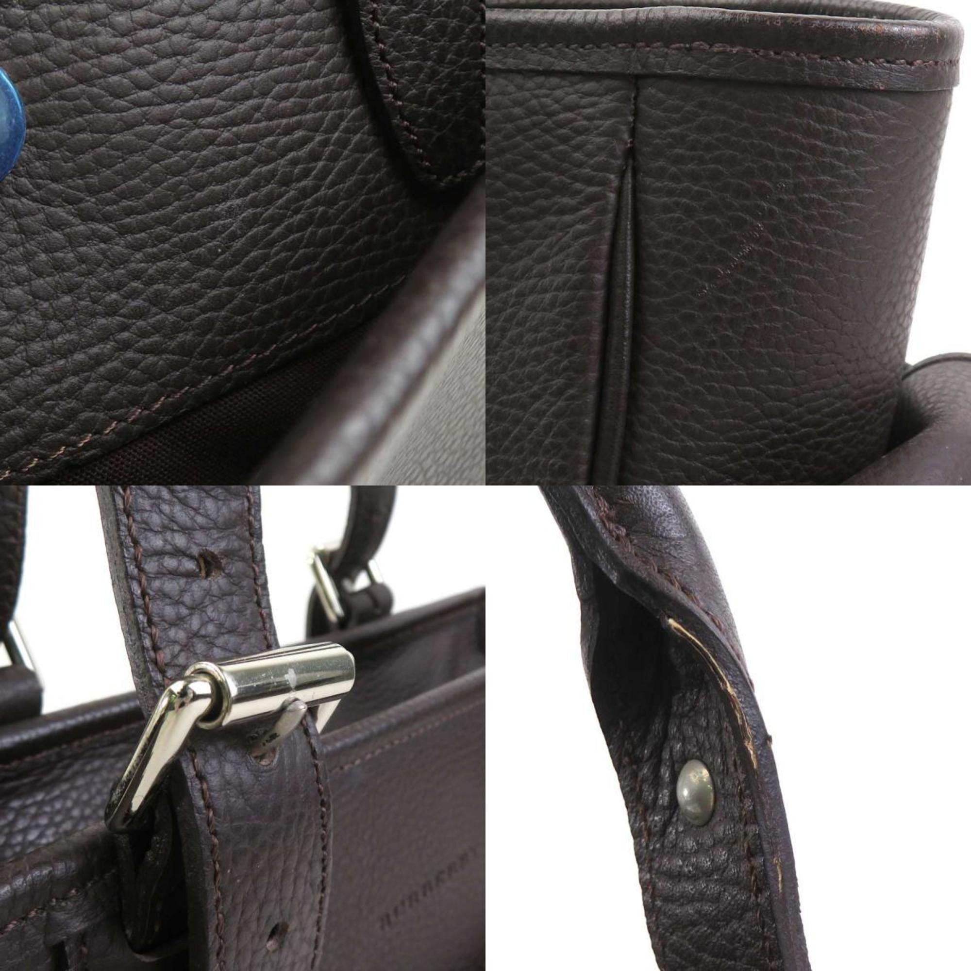 Burberry Burberry handbag, brown leather, women's, r10781a Size ONE SIZE - 4 Thumbnail