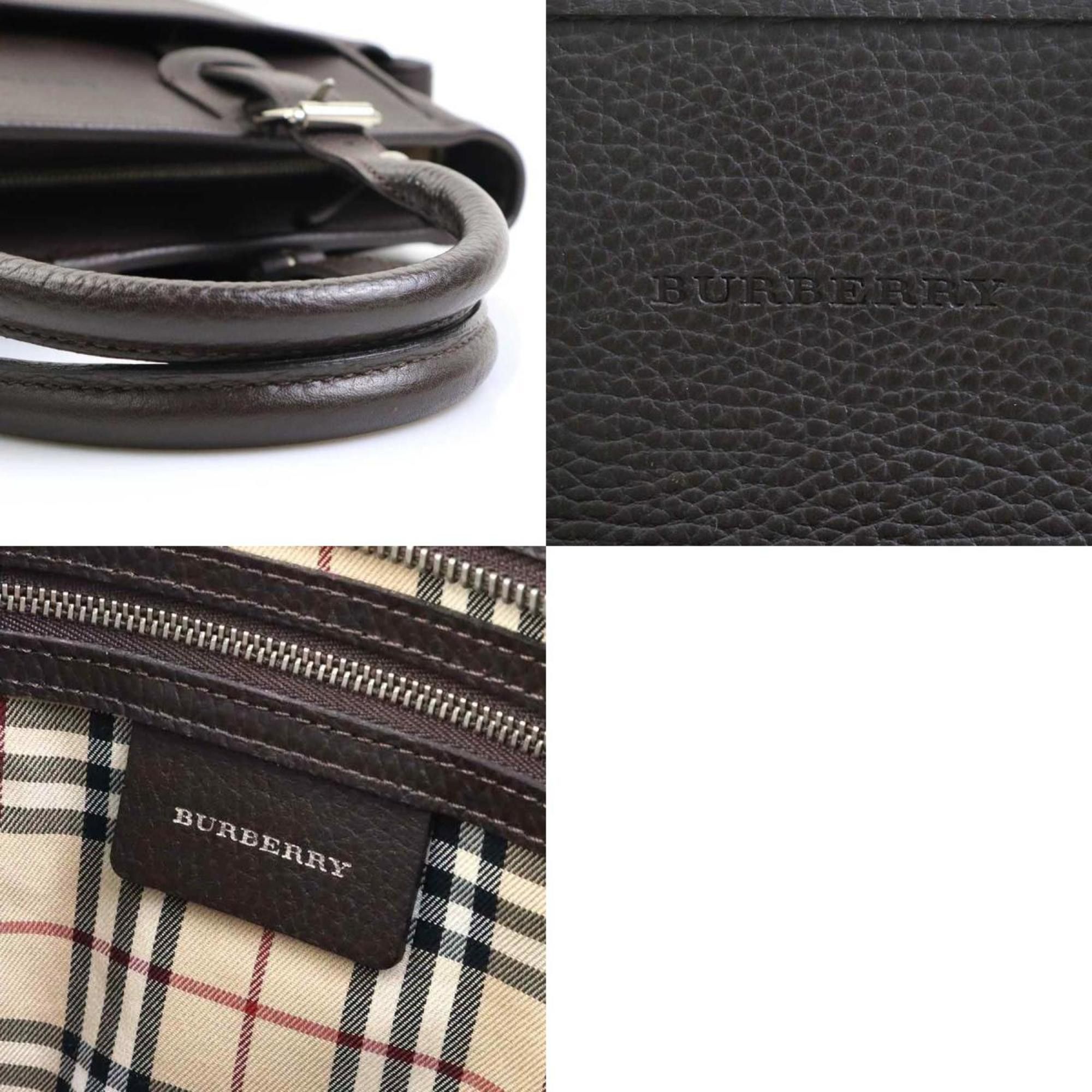 Burberry Burberry handbag, brown leather, women's, r10781a Size ONE SIZE - 5 Thumbnail