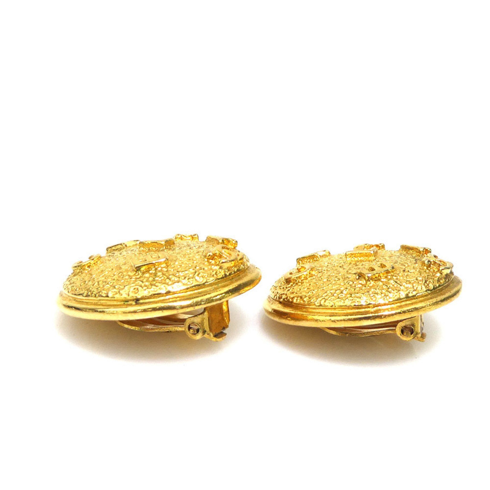 Chanel CHANEL Women's Metal Gold Earrings e60925k Size ONE SIZE - 2 Thumbnail