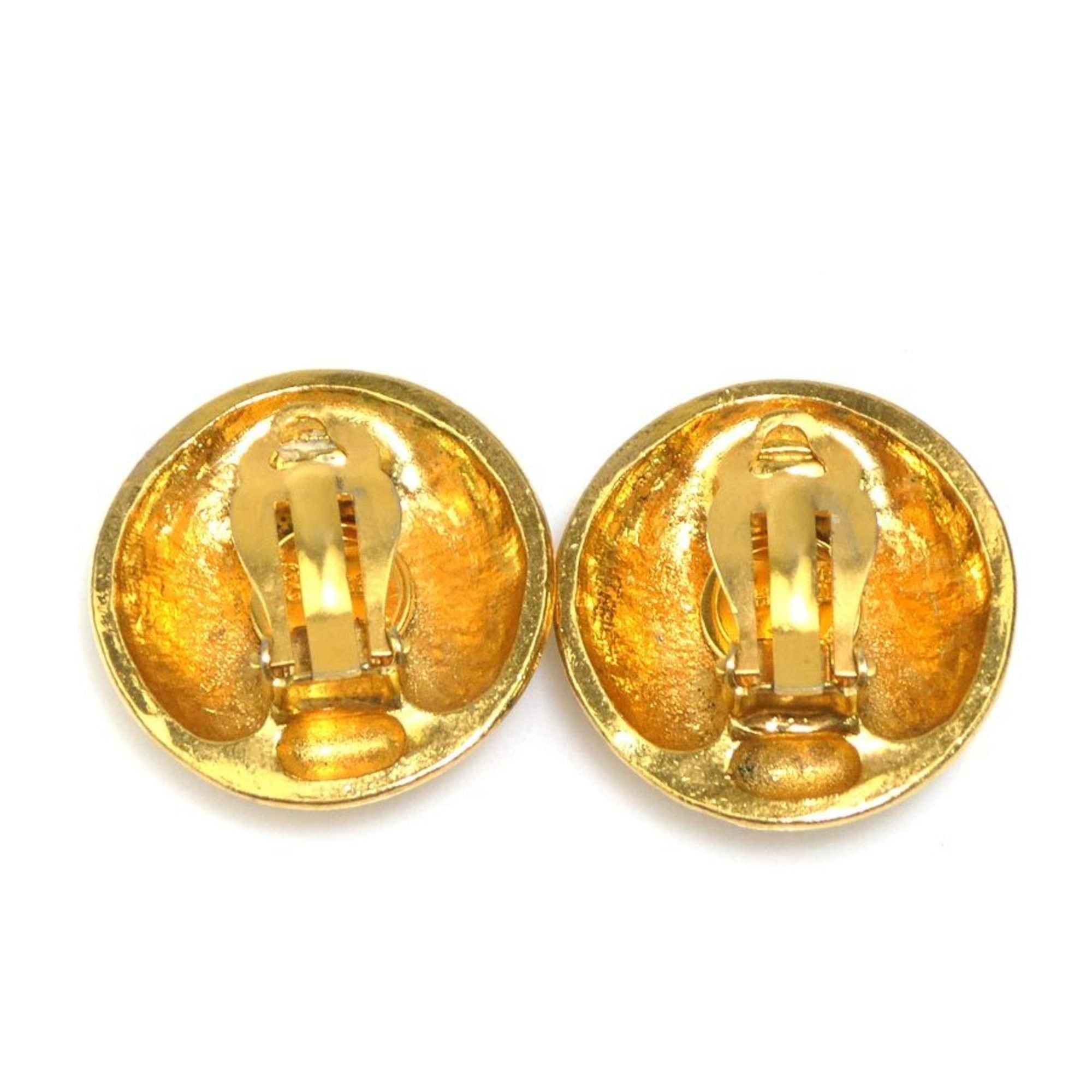 Chanel CHANEL Women's Metal Gold Earrings e60925k Size ONE SIZE - 4 Thumbnail