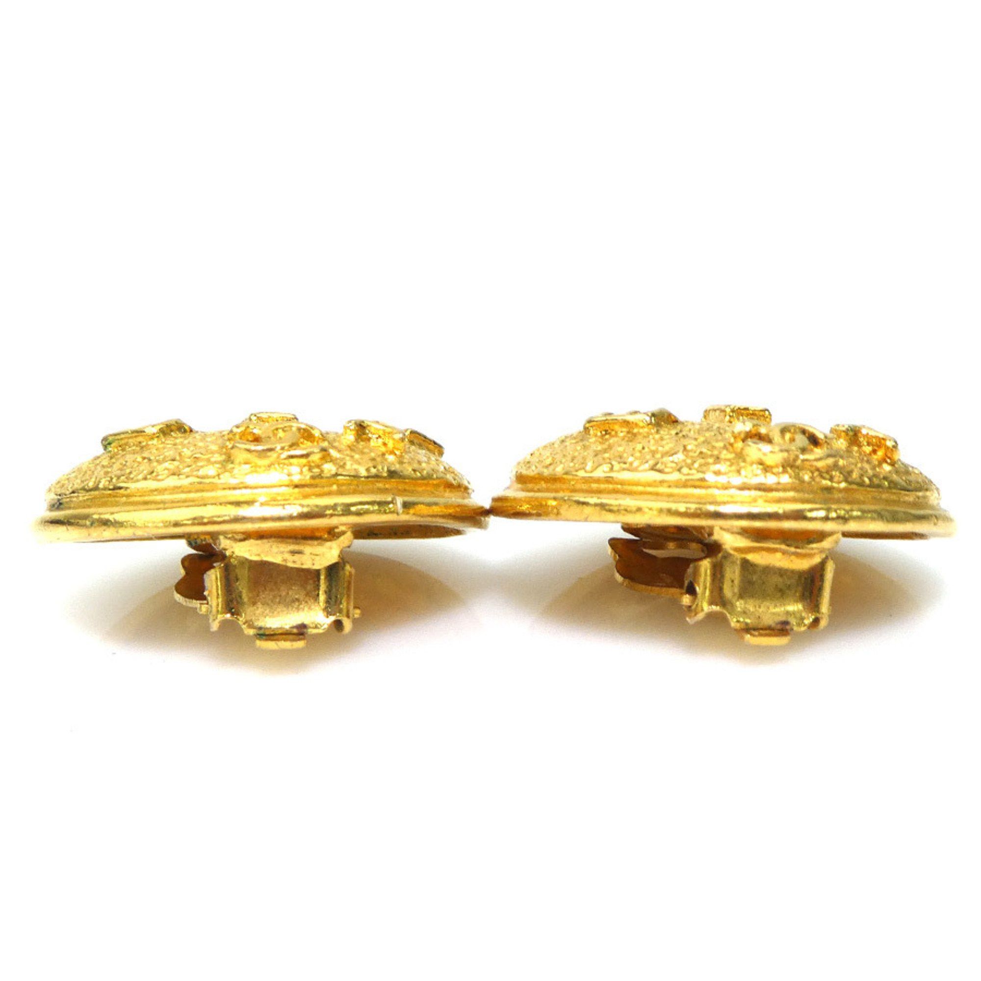 Chanel CHANEL Women's Metal Gold Earrings e60925k Size ONE SIZE - 3 Thumbnail