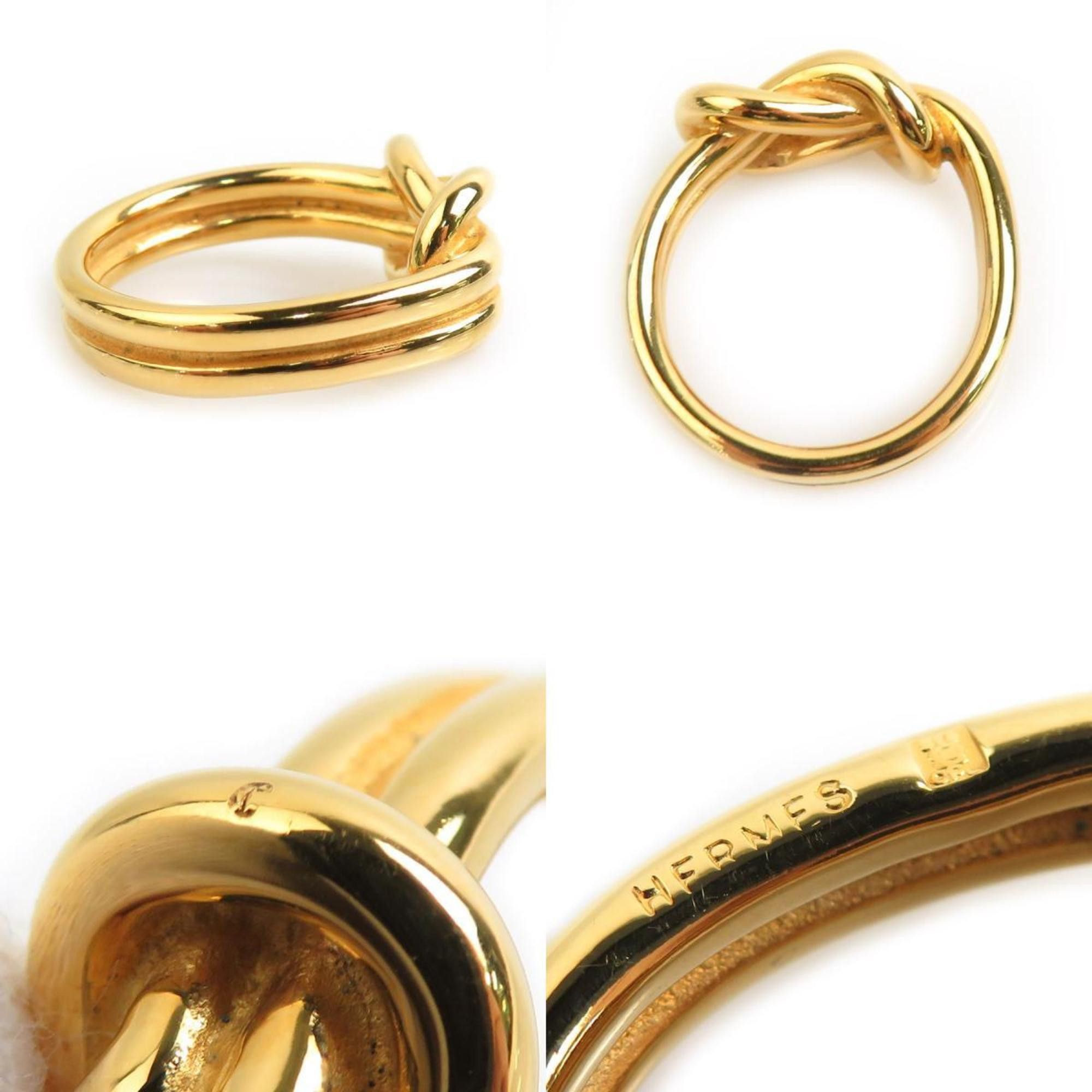 Hermes Hermes scarf ring, metal, gold, women's, e60929a Size ONE SIZE - 5 Thumbnail