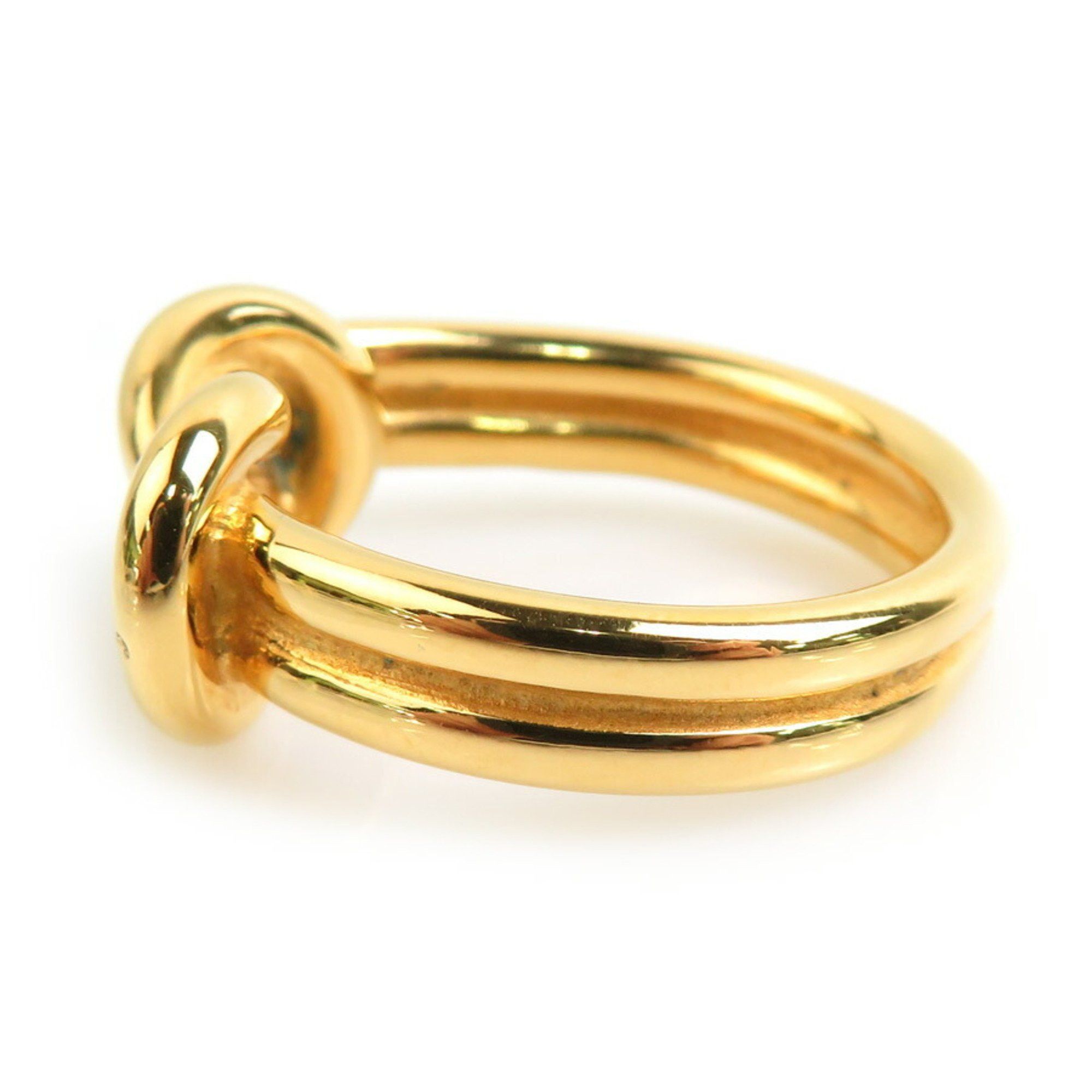 Hermes Hermes scarf ring, metal, gold, women's, e60929a Size ONE SIZE - 3 Thumbnail