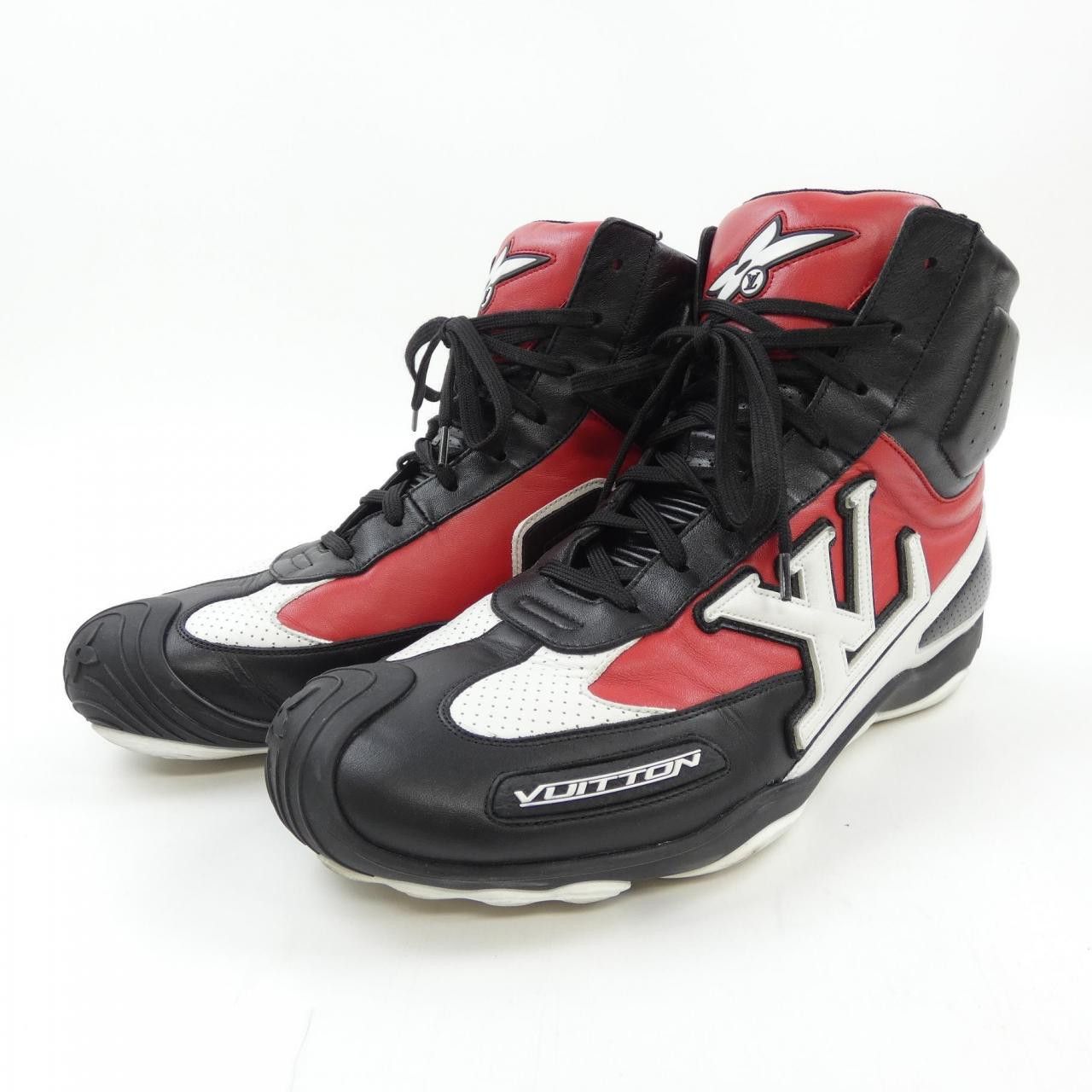 Louis Vuitton Louis Vuitton Louis Vuitton LV Footprint Racing Sneakers Leather Shoes DUTY FREE for USA Size ONE SIZE - 3 Thumbnail