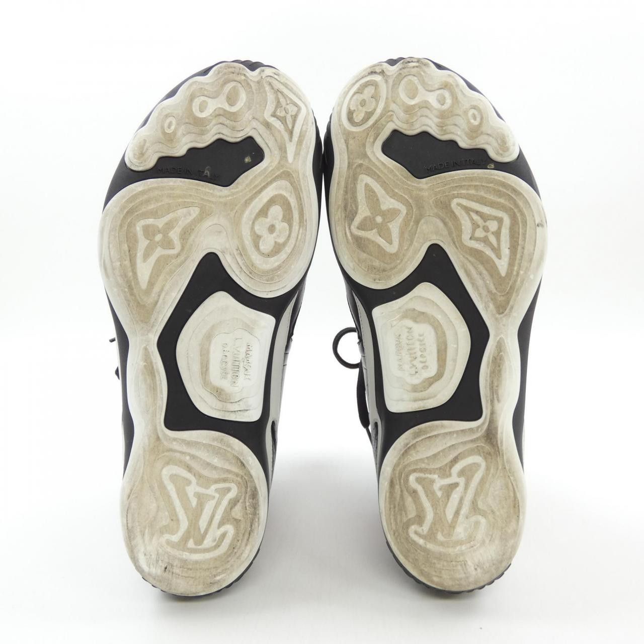 Louis Vuitton Louis Vuitton Louis Vuitton LV Footprint Racing Sneakers Leather Shoes DUTY FREE for USA Size ONE SIZE - 4 Thumbnail