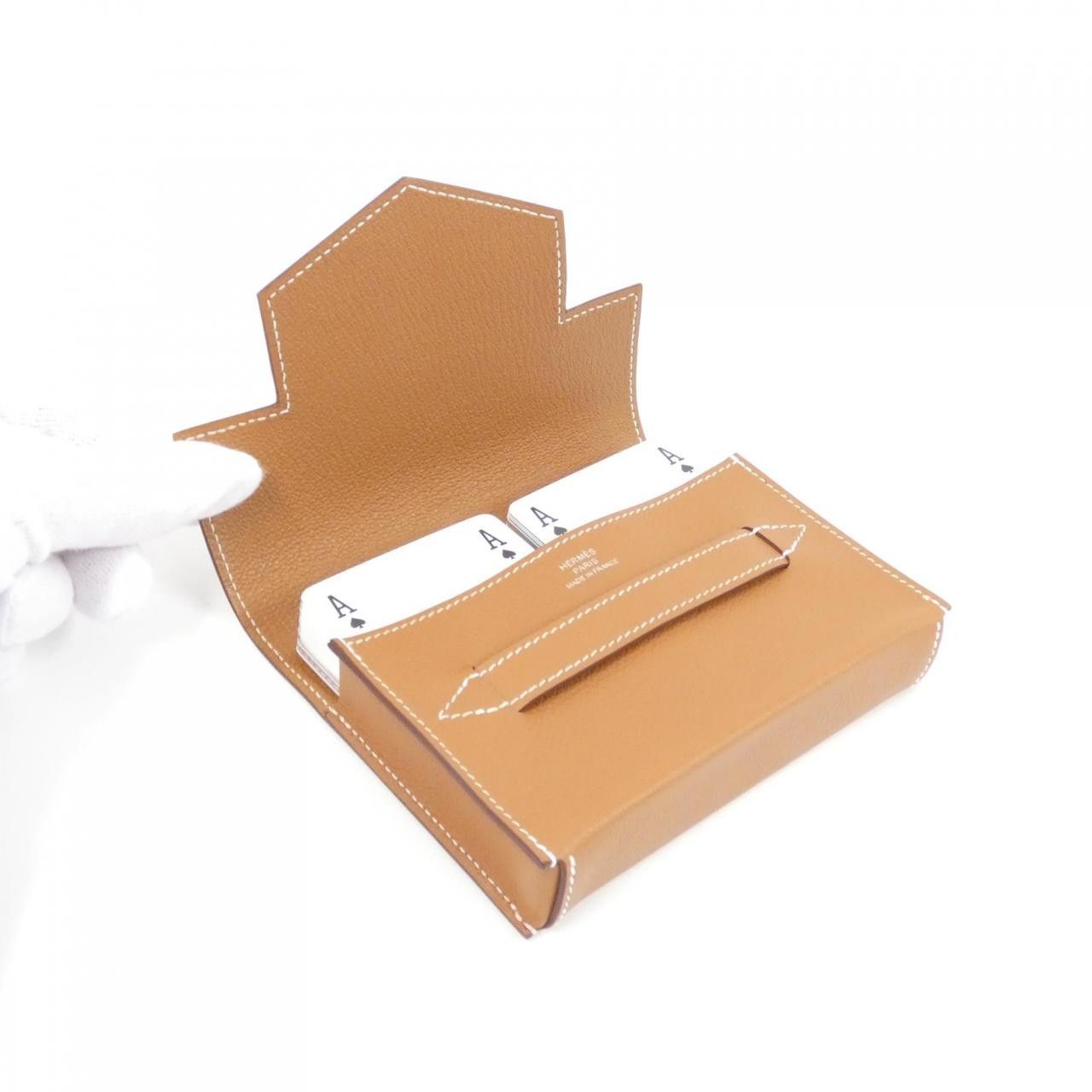 Hermes Hermes Hermes BRIDGE Evercolor Card Case Leather Card Case DUTY FREE for USA Size ONE SIZE - 4 Thumbnail