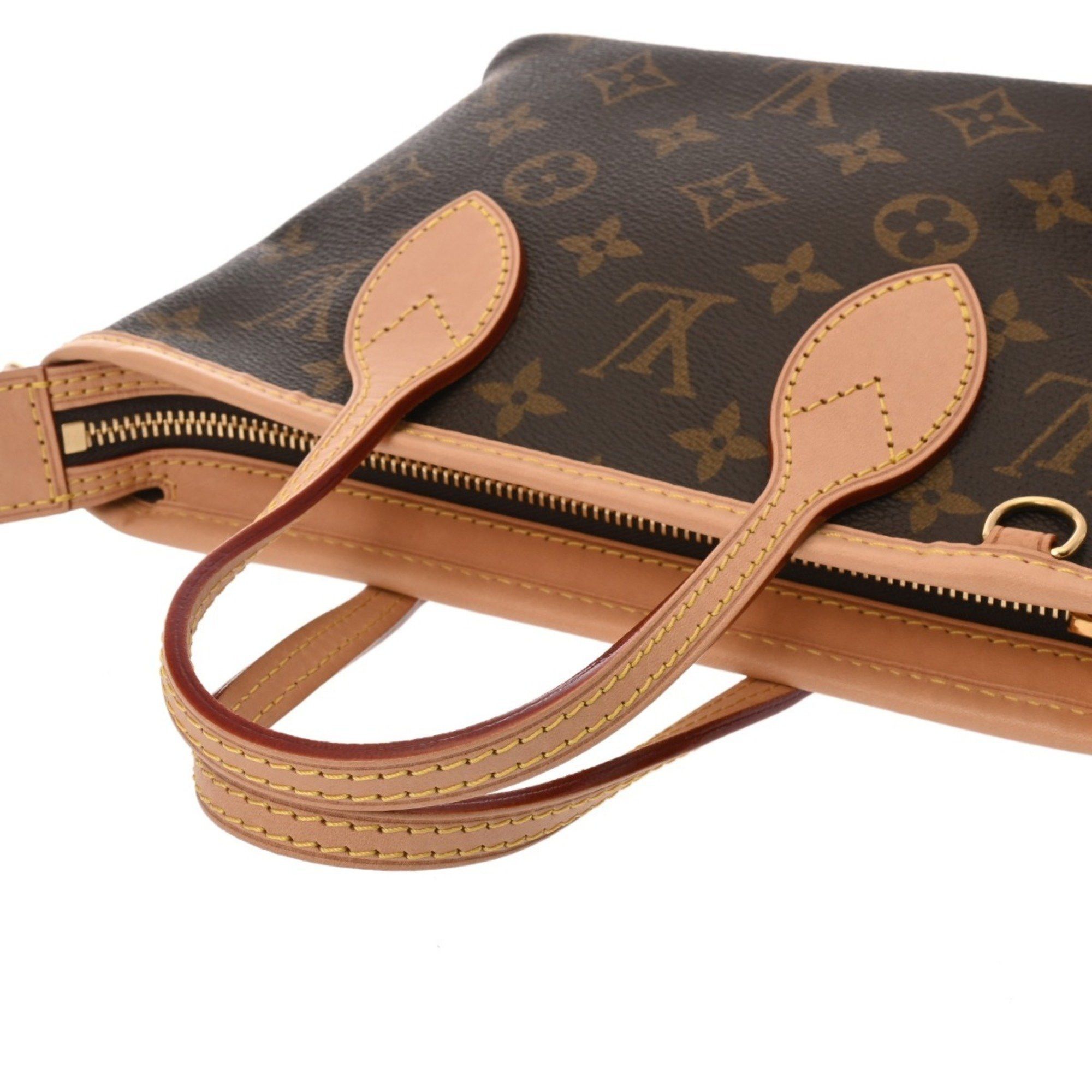 LOUIS VUITTON Monogram Neverfull BB Beige M46705 Women's Canvas Handbag, Like New