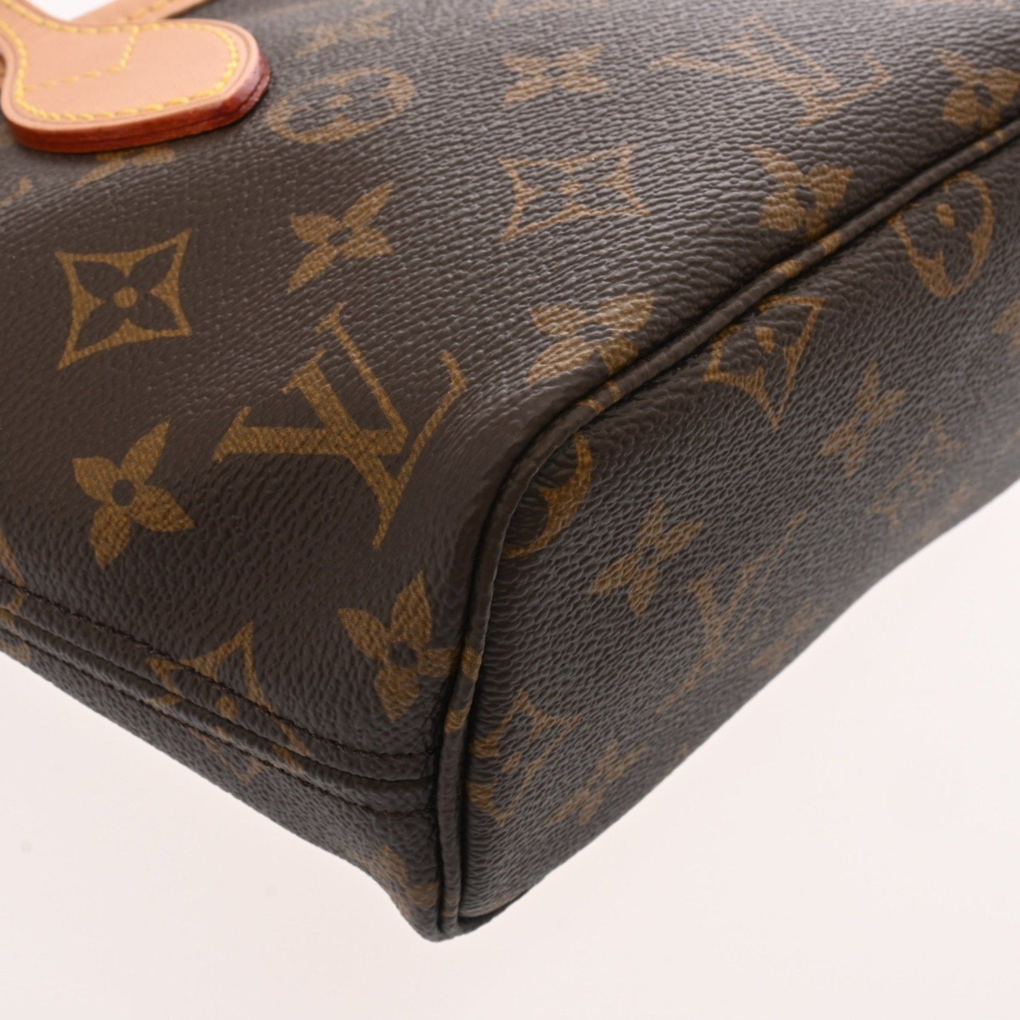 LOUIS VUITTON Monogram Neverfull BB Beige M46705 Women's Canvas Handbag, Like New