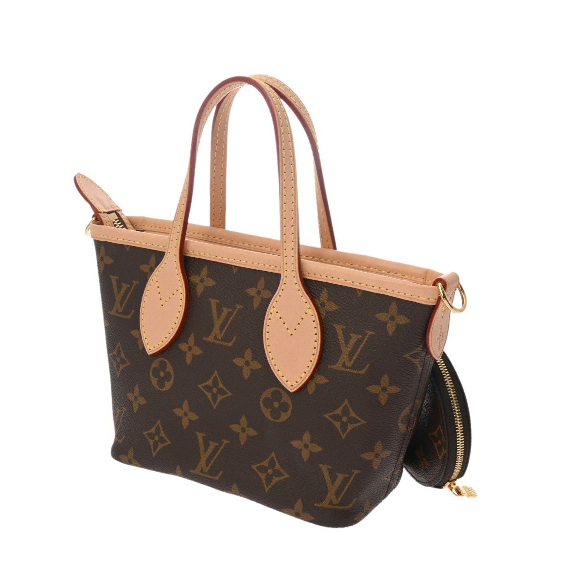 LOUIS VUITTON Monogram Neverfull BB Beige M46705 Women's Canvas Handbag, Like New