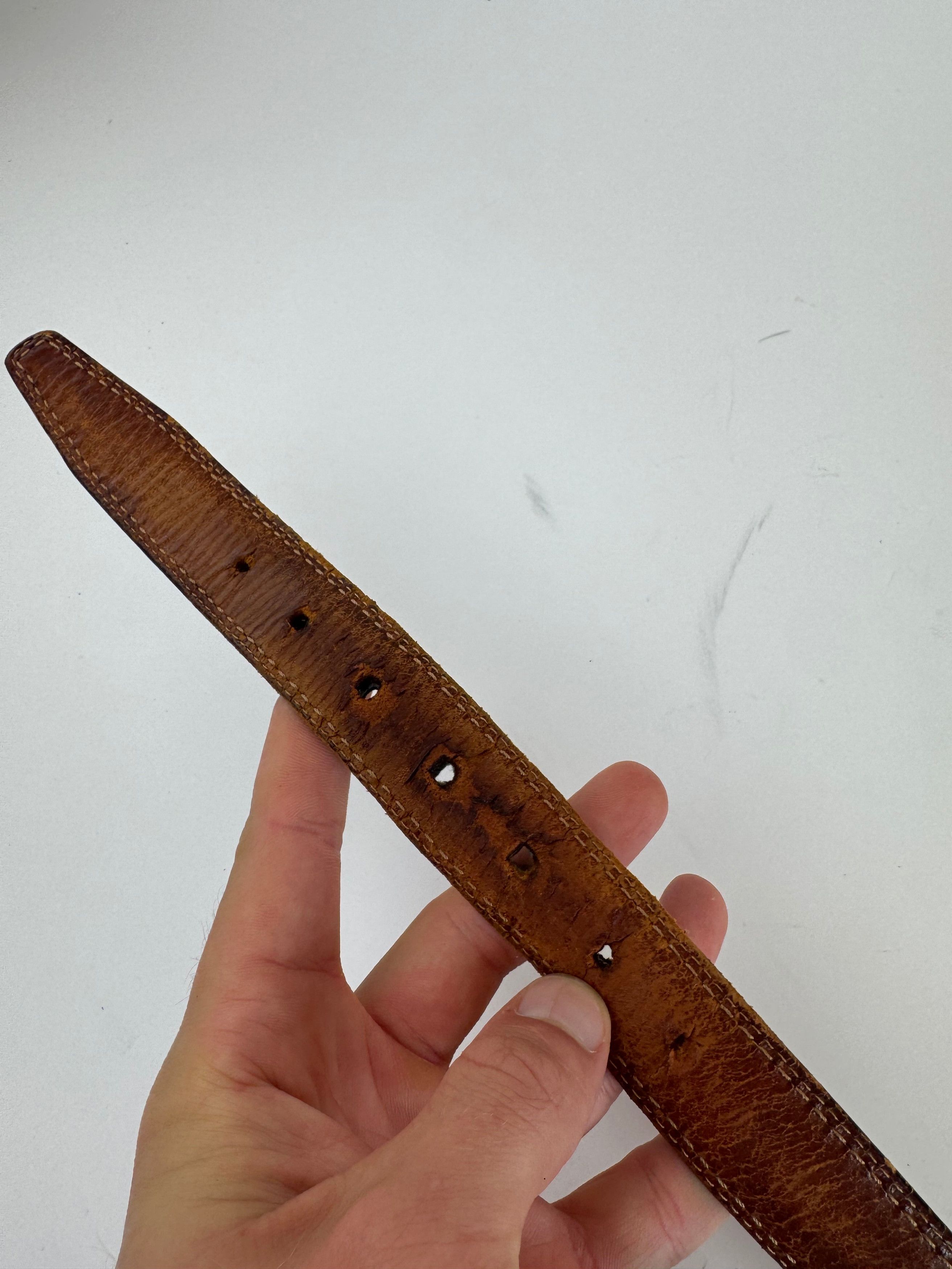 Loewe Vintage Madrid Leather belt brown Size ONE SIZE - 8 Thumbnail