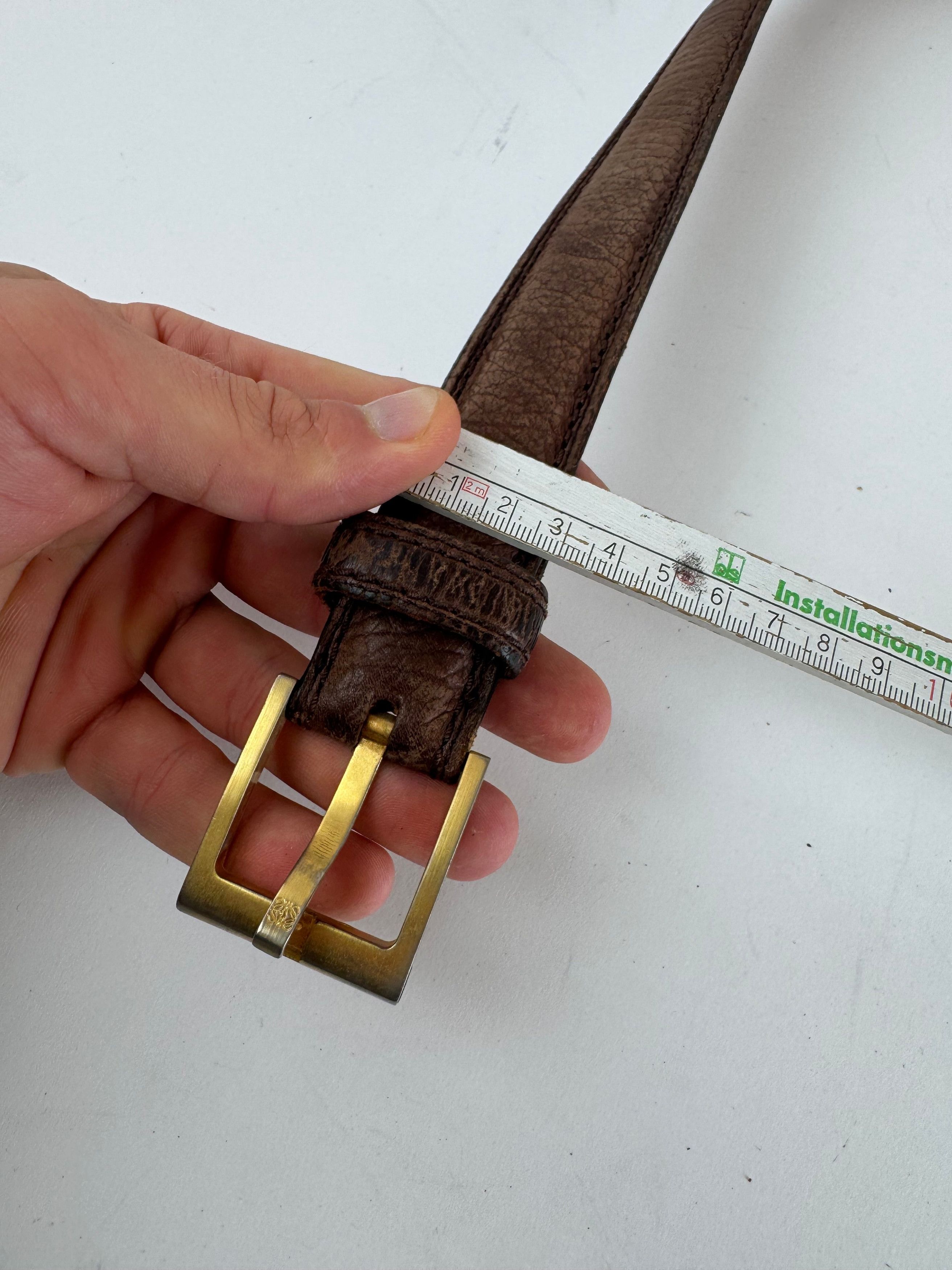Loewe Vintage Madrid Leather belt brown Size ONE SIZE - 11 Thumbnail