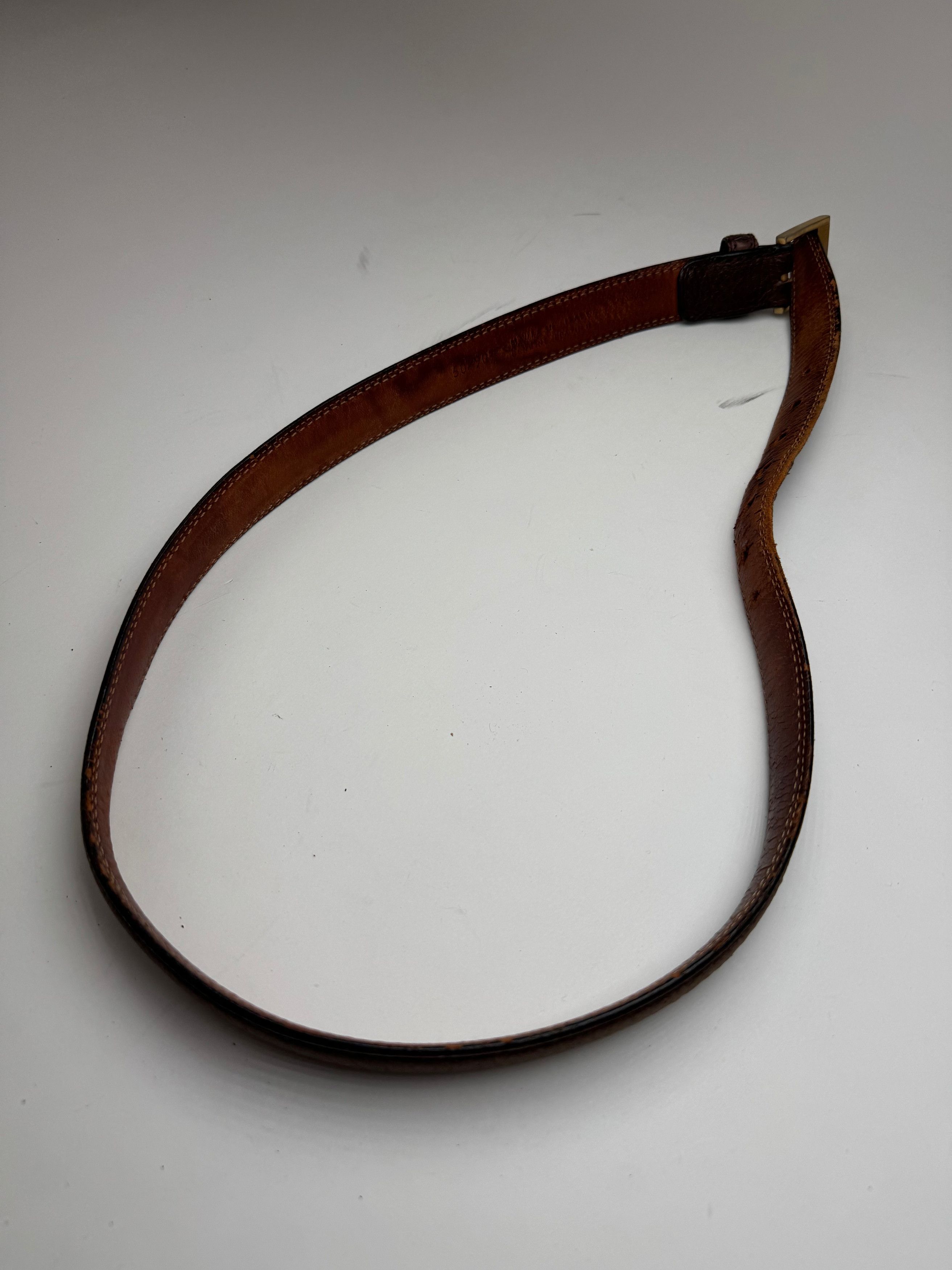 Loewe Vintage Madrid Leather belt brown Size ONE SIZE - 5 Thumbnail