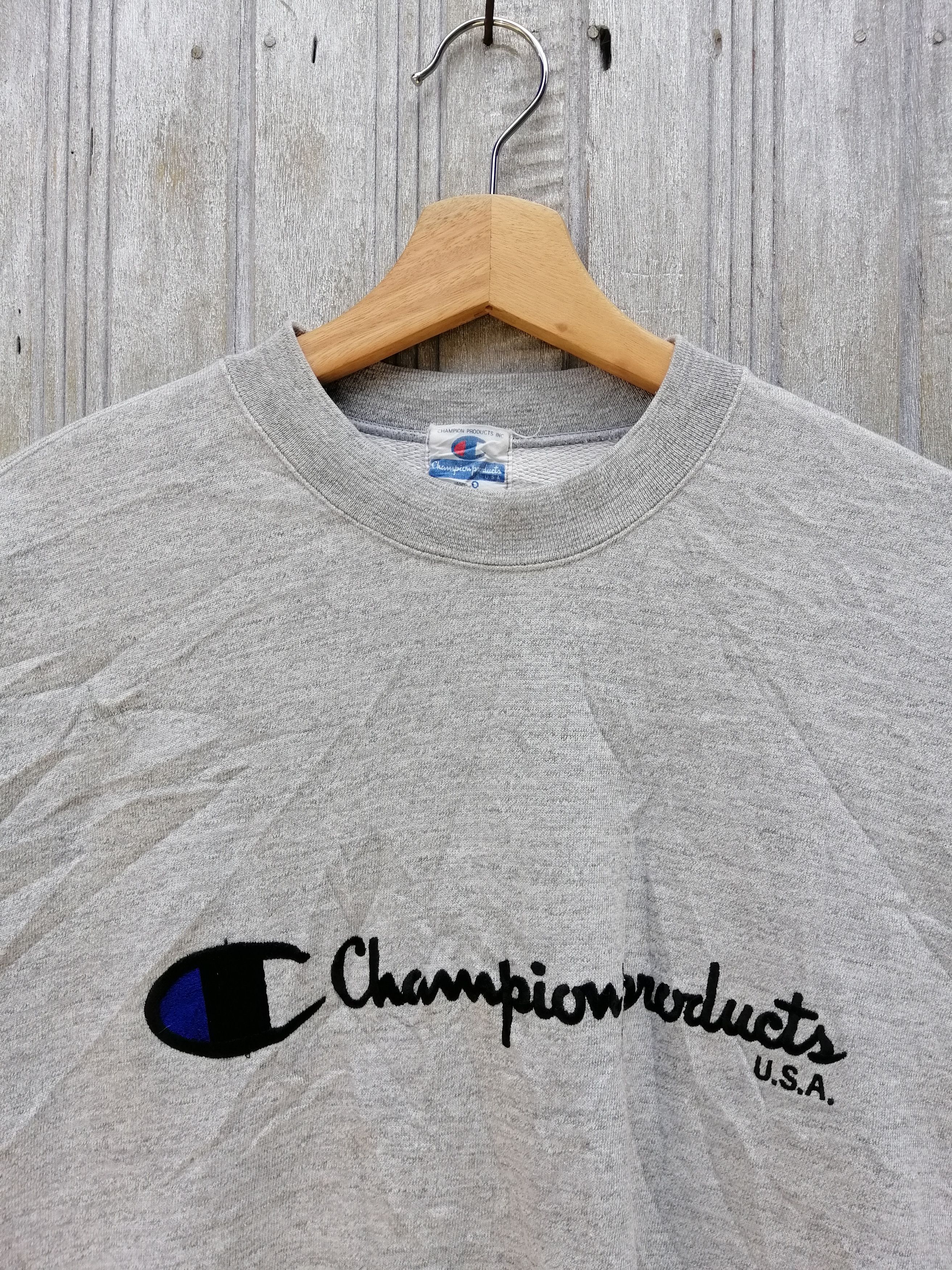 Champion Vintage 90s CHAMPION PRODUCTS Sweatshirt B10 Size US XL / EU 56 / 4 - 2 Thumbnail