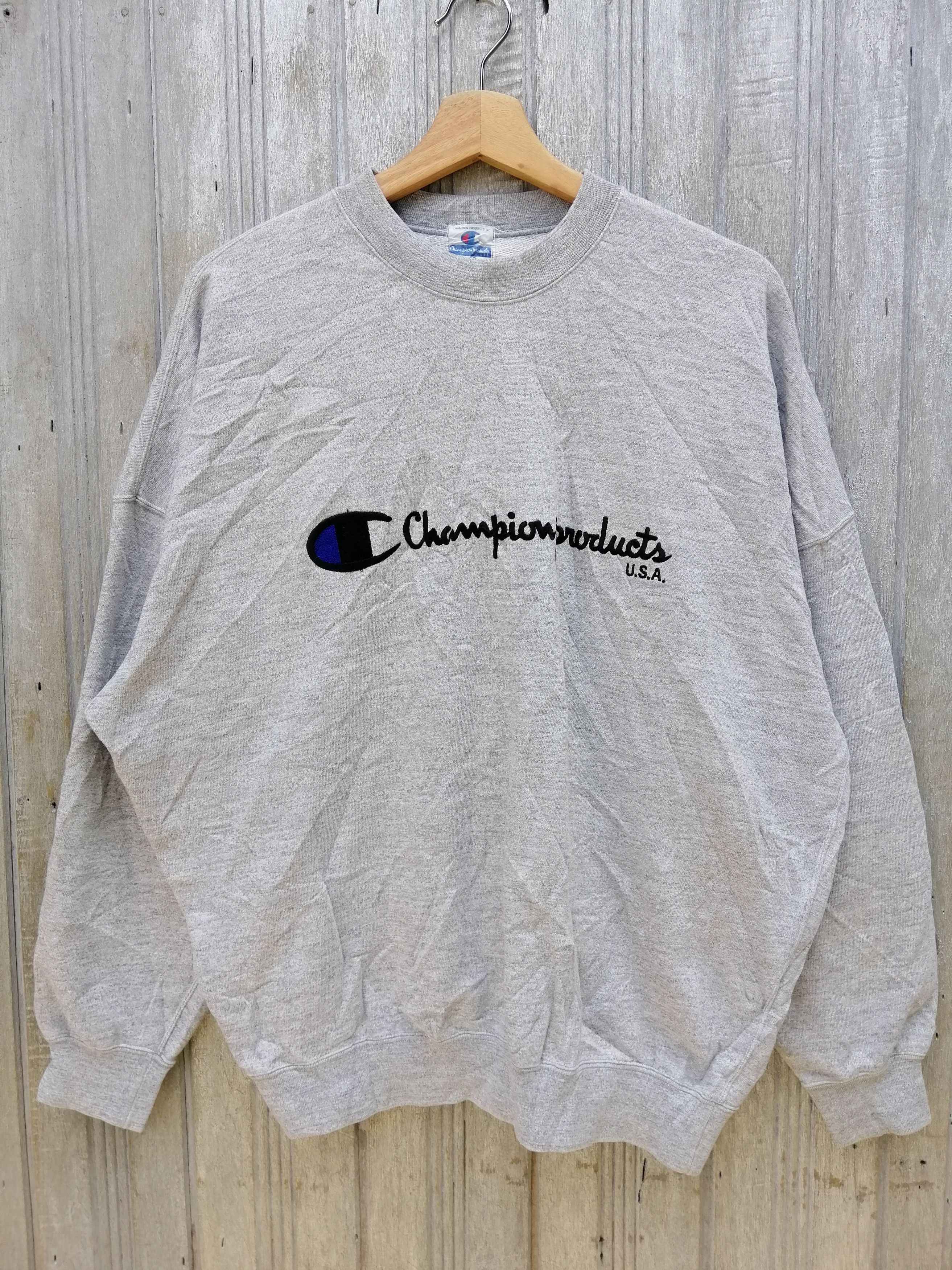 Champion Vintage 90s CHAMPION PRODUCTS Sweatshirt B10 Size US XL / EU 56 / 4 - 1 Thumbnail