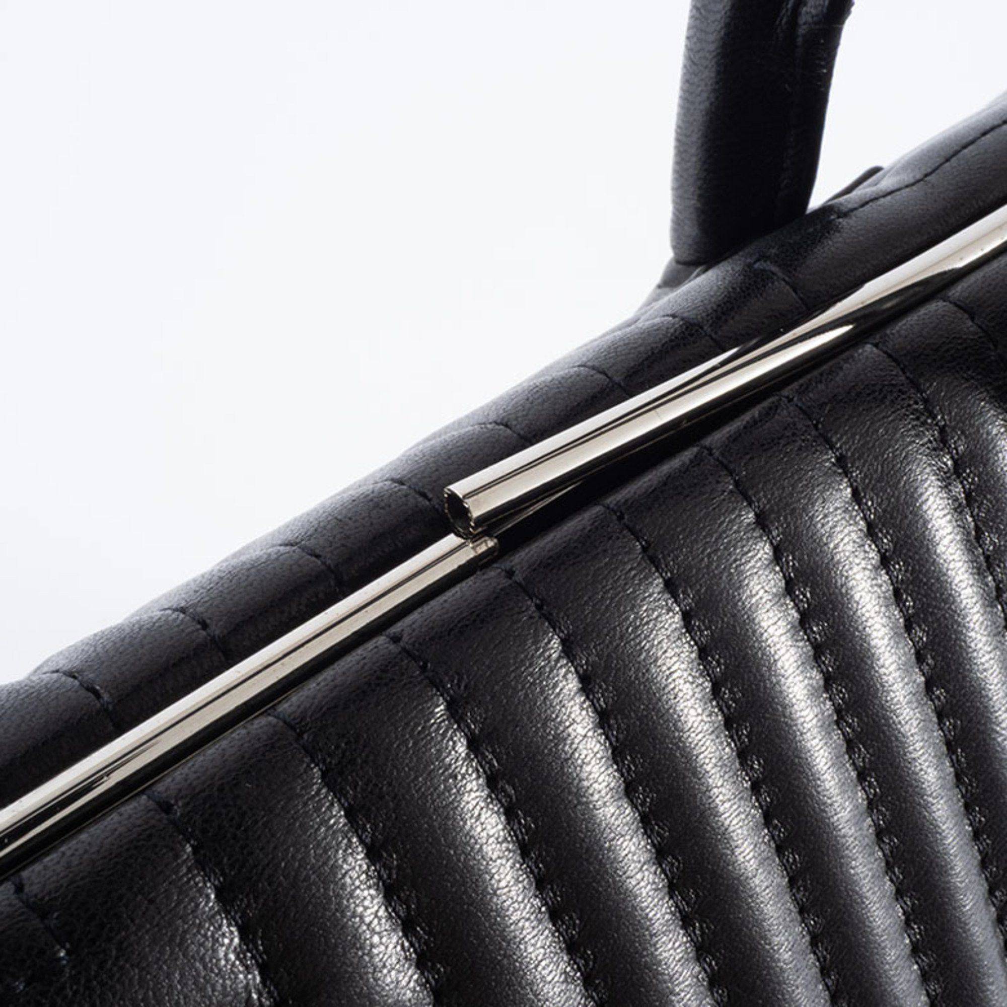 Bally Bally quilted handbag in black leather. Women's square tote bag. Size ONE SIZE - 14 Thumbnail