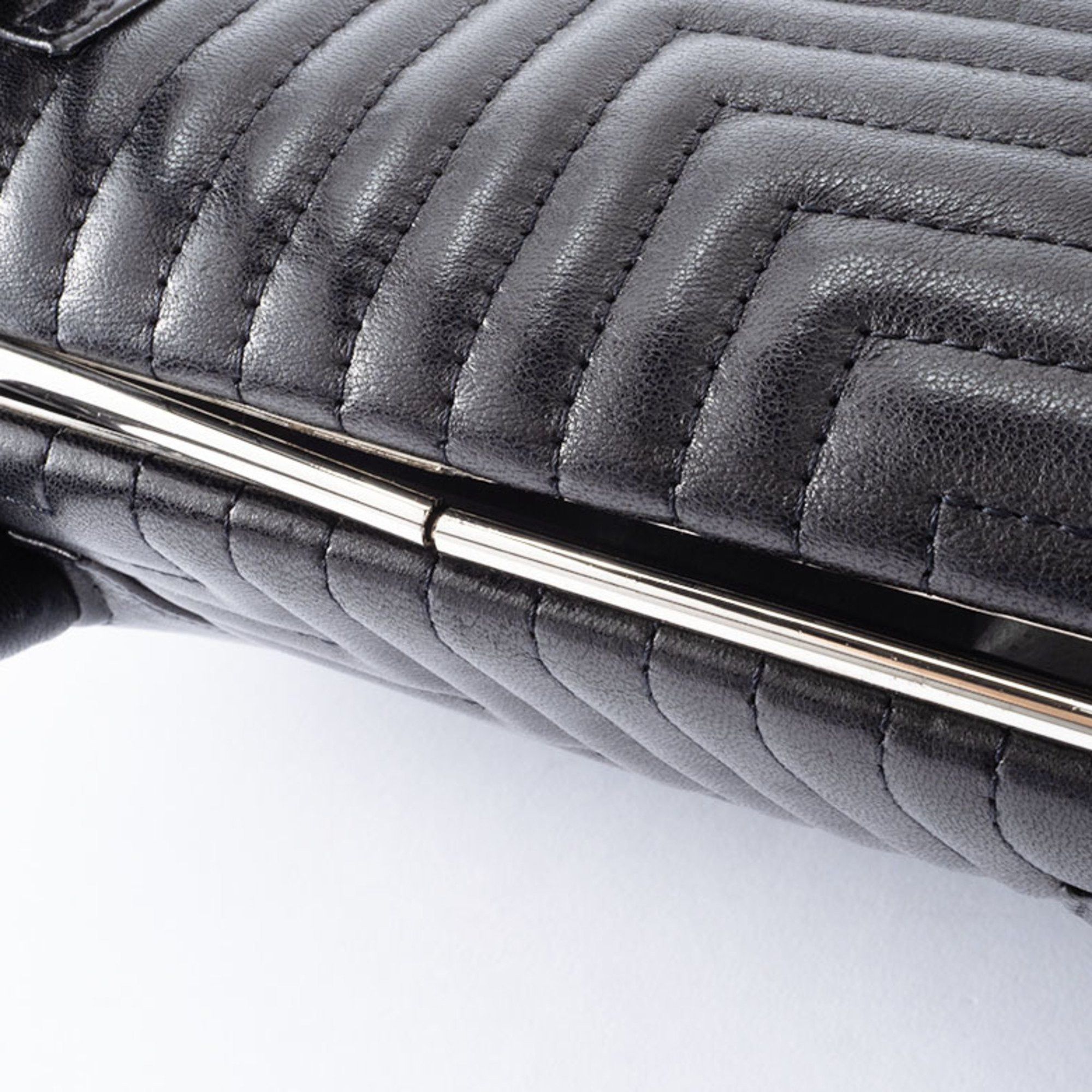Bally Bally quilted handbag in black leather. Women's square tote bag. Size ONE SIZE - 17 Thumbnail