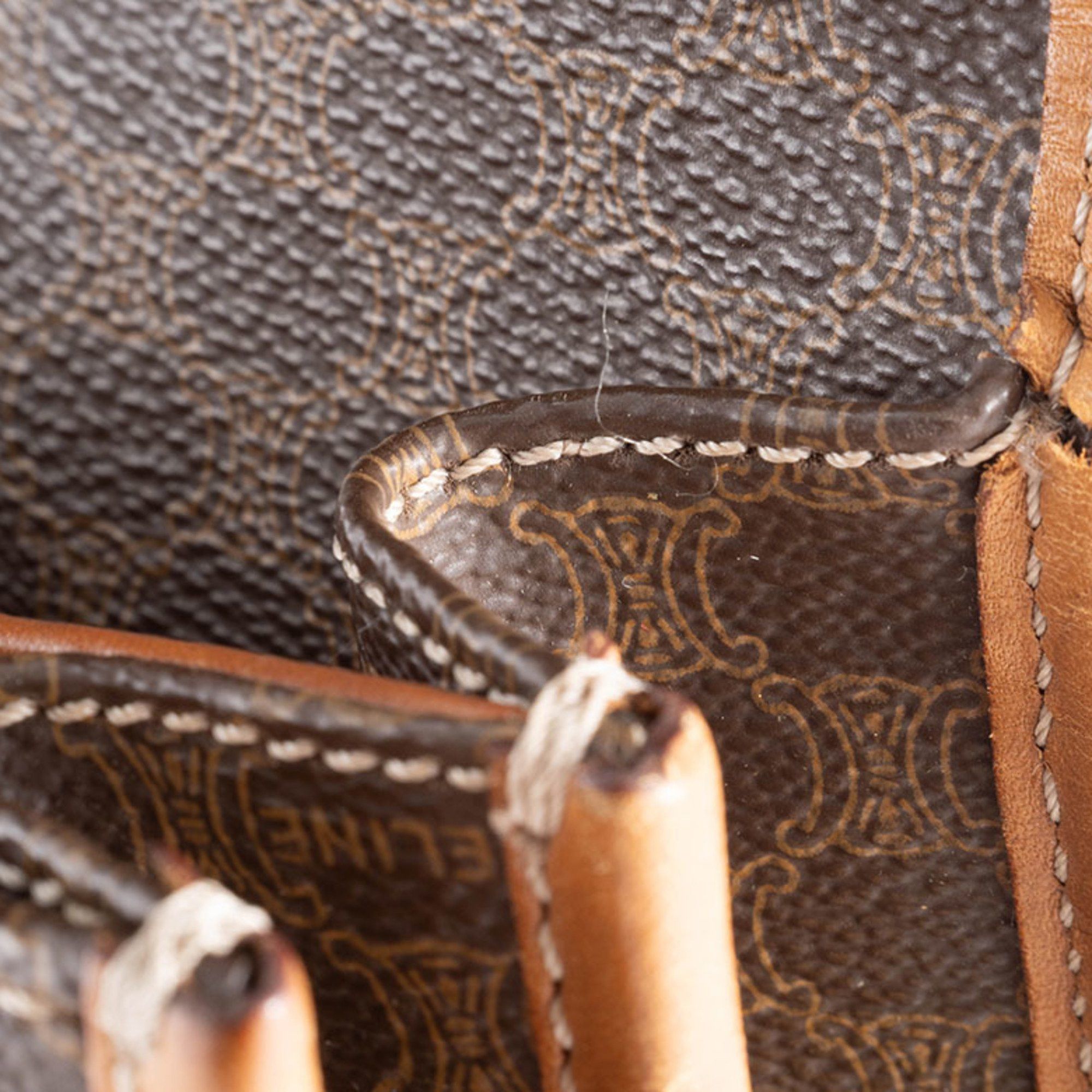 Celine Celine Macadam Flap Shoulder Bag M08, Brown PVC Leather, Women's, Old Style, Two-Compartment, CELINE Size ONE SIZE - 14 Thumbnail