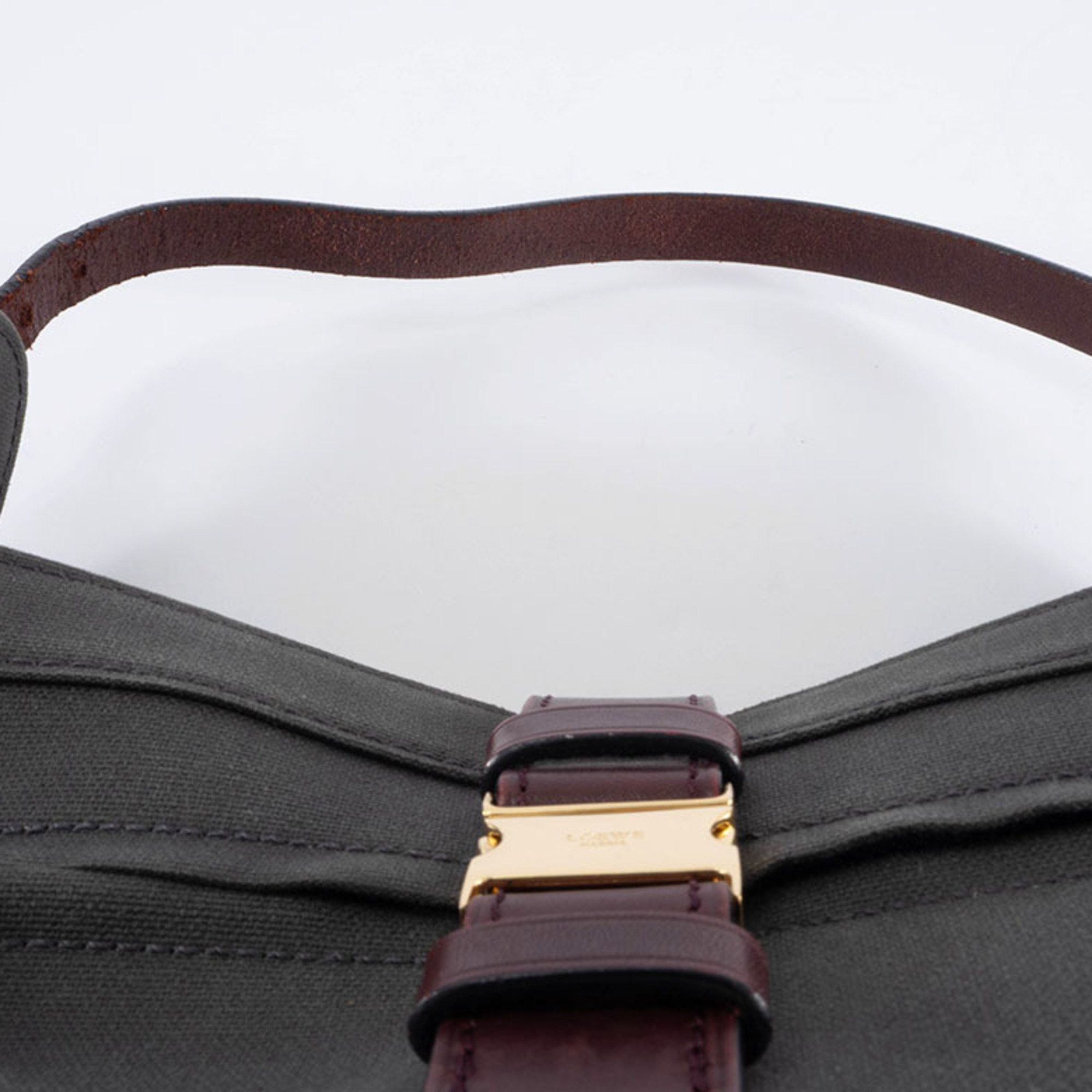 Loewe LOEWE Shoulder Bag, Canvas and Leather, Gray, Women's, Semi-Hand, Size ONE SIZE - 17 Thumbnail