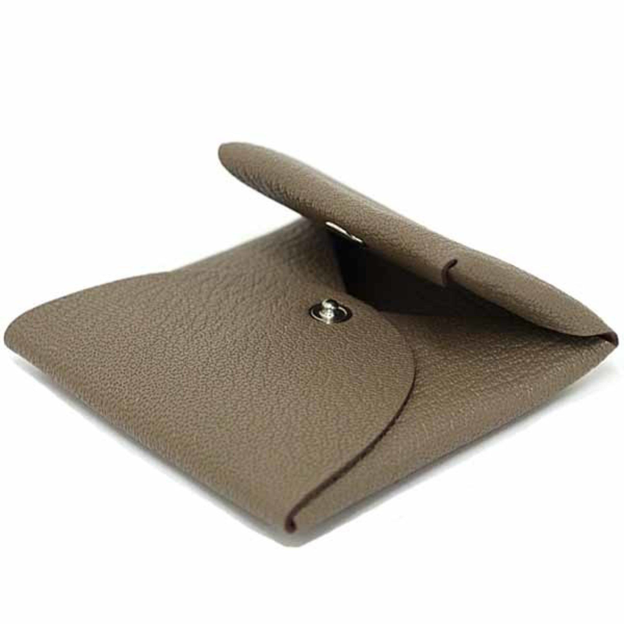 Hermes Hermes Coin Case Bastia Chevre Mysore Etoupe B Stamp (Made in 2023) Unused Size ONE SIZE - 6 Thumbnail