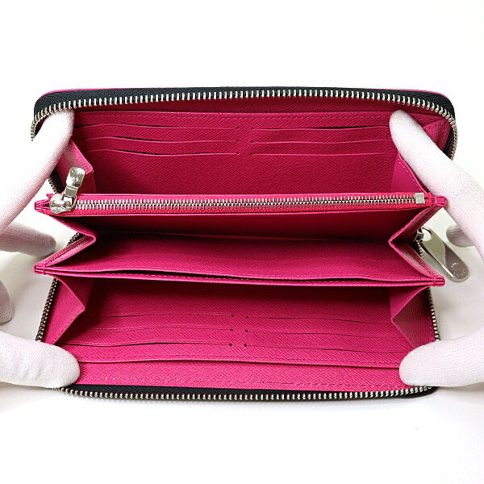 Louis Vuitton Louis Vuitton Zippy Wallet M64838 Epi Long Black Pink Size ONE SIZE - 4 Thumbnail