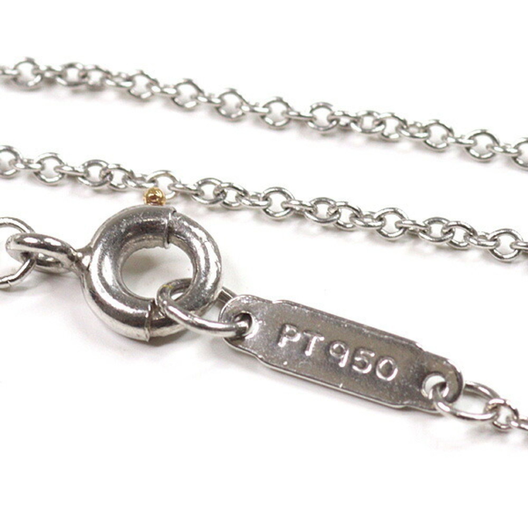 Tiffany & Co. Tiffany Bezel Set Diamond Flower Pendant Platinum PT950 41cm Necklace Size ONE SIZE - 5 Thumbnail