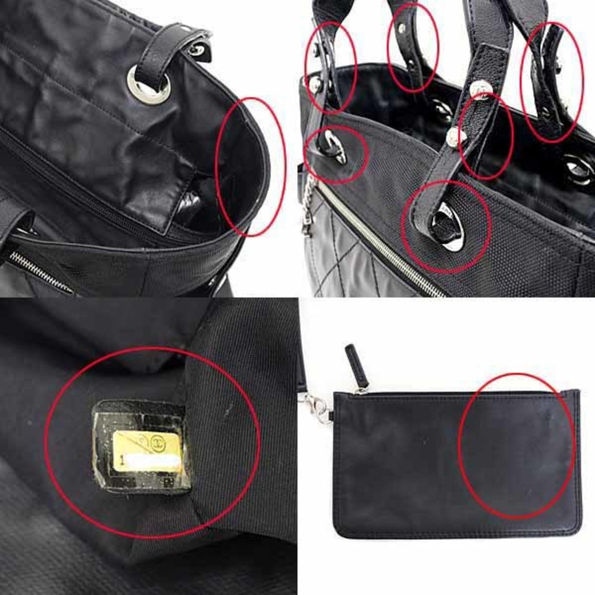 Chanel CHANEL Paris Biarritz GM Tote Bag Shoulder A34210 Black Size ONE SIZE - 5 Thumbnail