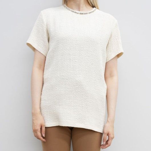 Other Other N°21 24SS Bijou Blouse Cotton Blend Top Cotton Tops 24S-G122-0126 DUTY FREE for USA Size ONE SIZE - 3 Thumbnail