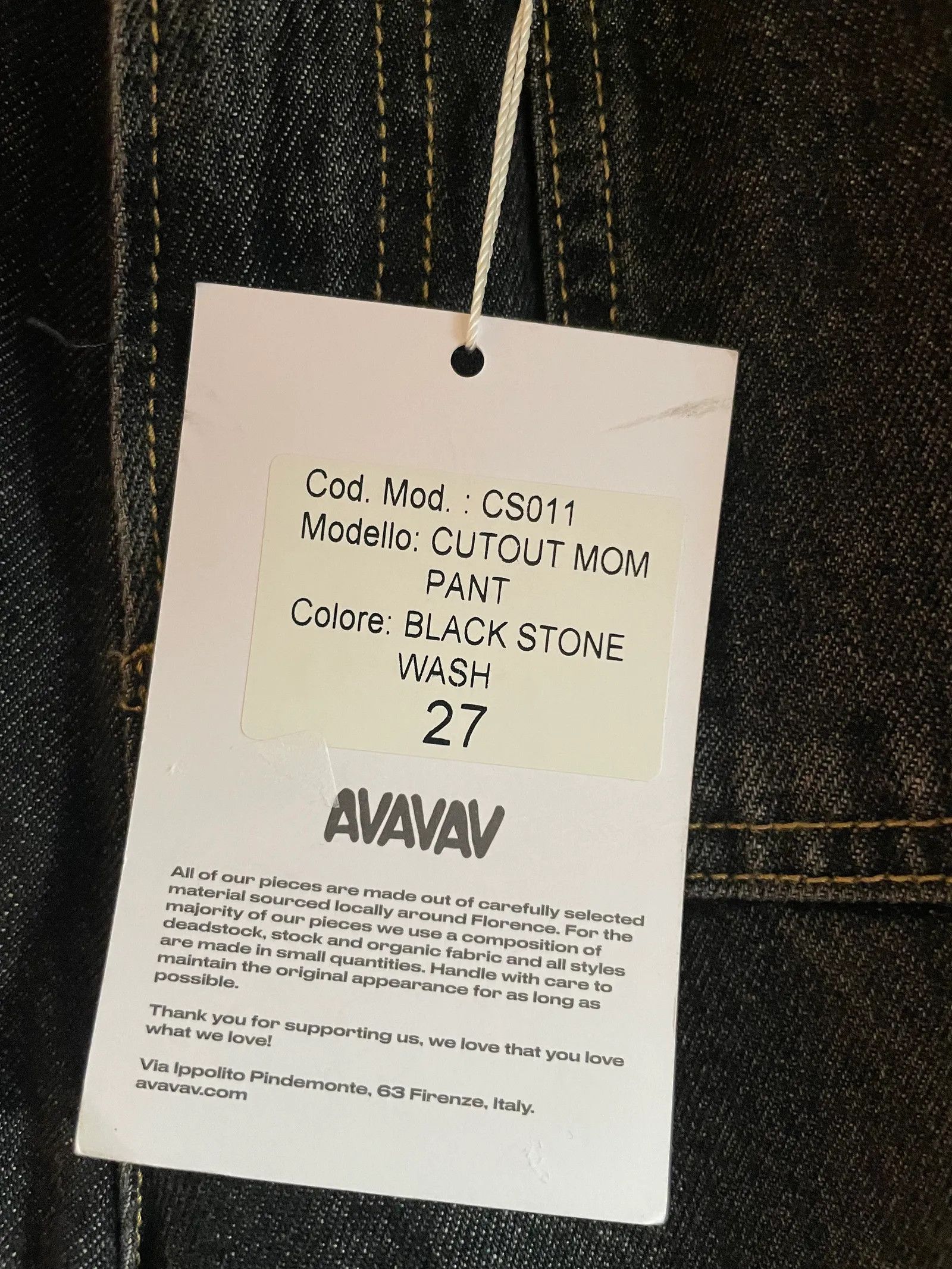 AVAVAV AVAVAV Cutout mom jeans Jeans Size 27" / US 4 / IT 40 - 2 Thumbnail