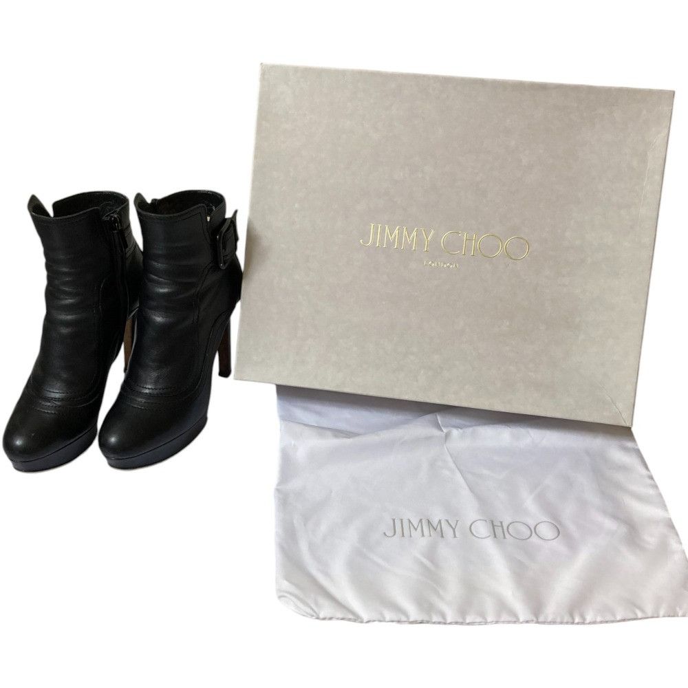 Jimmy Choo Jimmy Choo JIMMY CHOO Leather Short Boots Leather Shoes DUTY FREE for USA Size ONE SIZE - 10 Thumbnail