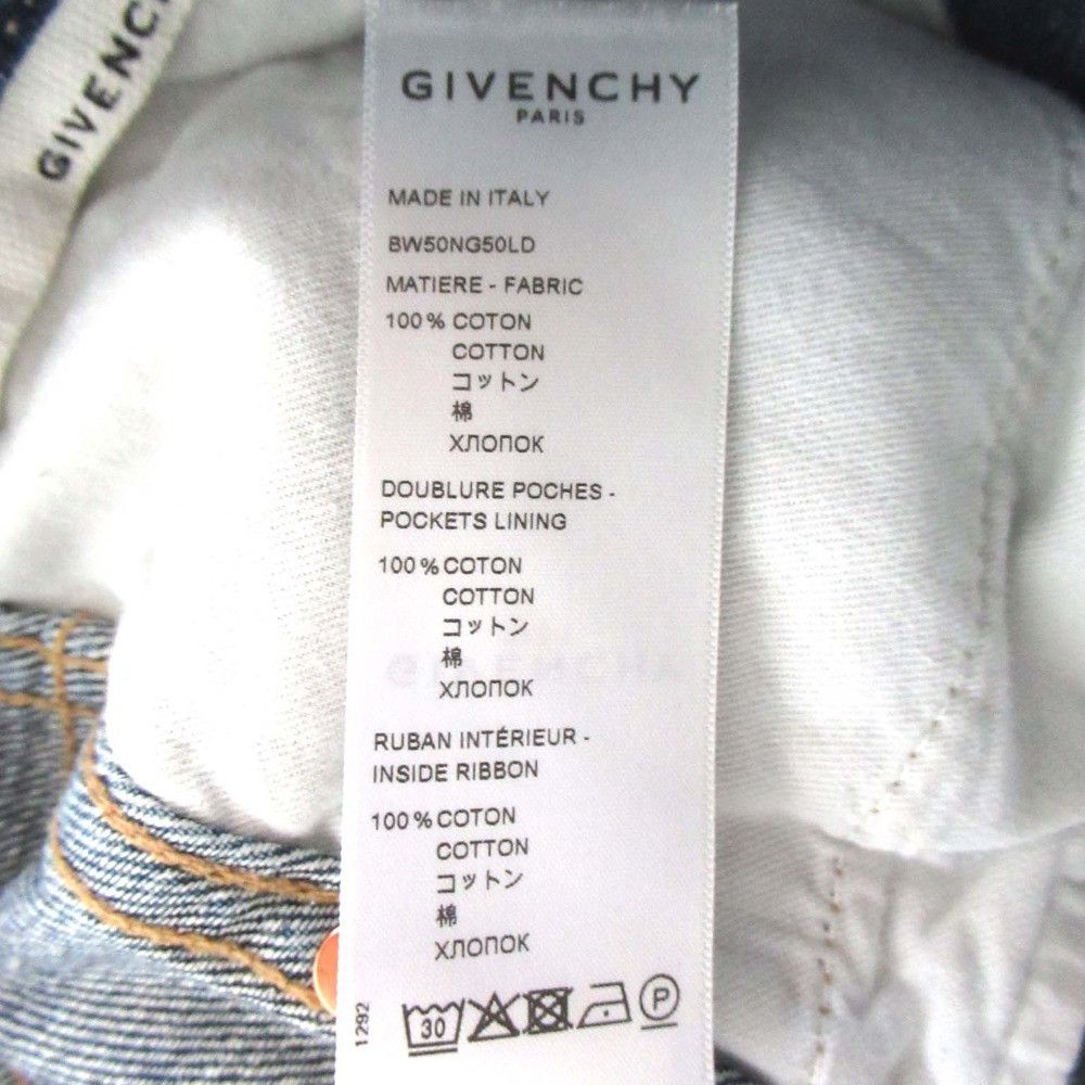 Givenchy Givenchy Givenchy Chain Detail Straight-leg Cropped Jeans Denim Pants Denim Jeans BW50NG50LD DUTY FREE for USA Size ONE SIZE - 10 Thumbnail