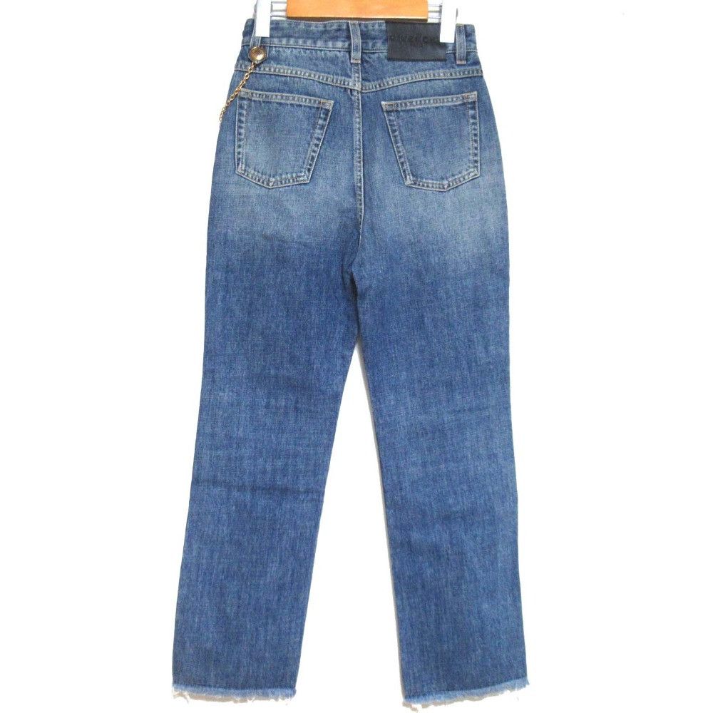Givenchy Givenchy Givenchy Chain Detail Straight-leg Cropped Jeans Denim Pants Denim Jeans BW50NG50LD DUTY FREE for USA Size ONE SIZE - 2 Thumbnail