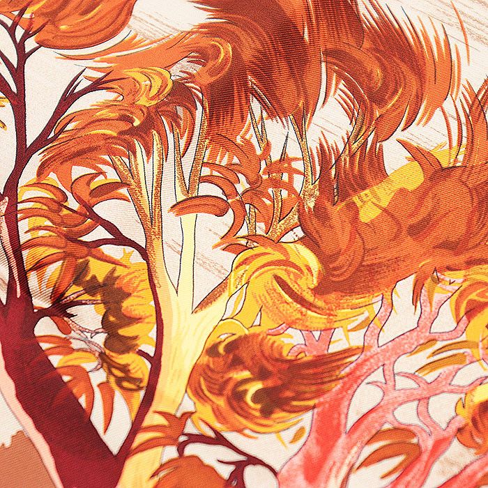 Hermes Hermes Hermes Carre 90 KUGGOR TREE Silk Scarf Cotton Scarf DUTY FREE for USA Size ONE SIZE - 12 Thumbnail