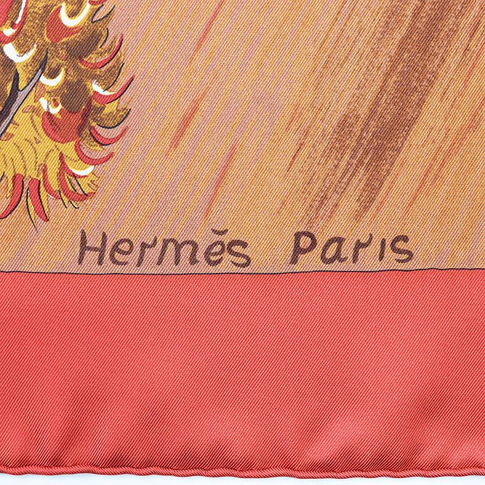 Hermes Hermes Hermes Carre 90 KUGGOR TREE Silk Scarf Cotton Scarf DUTY FREE for USA Size ONE SIZE - 5 Thumbnail