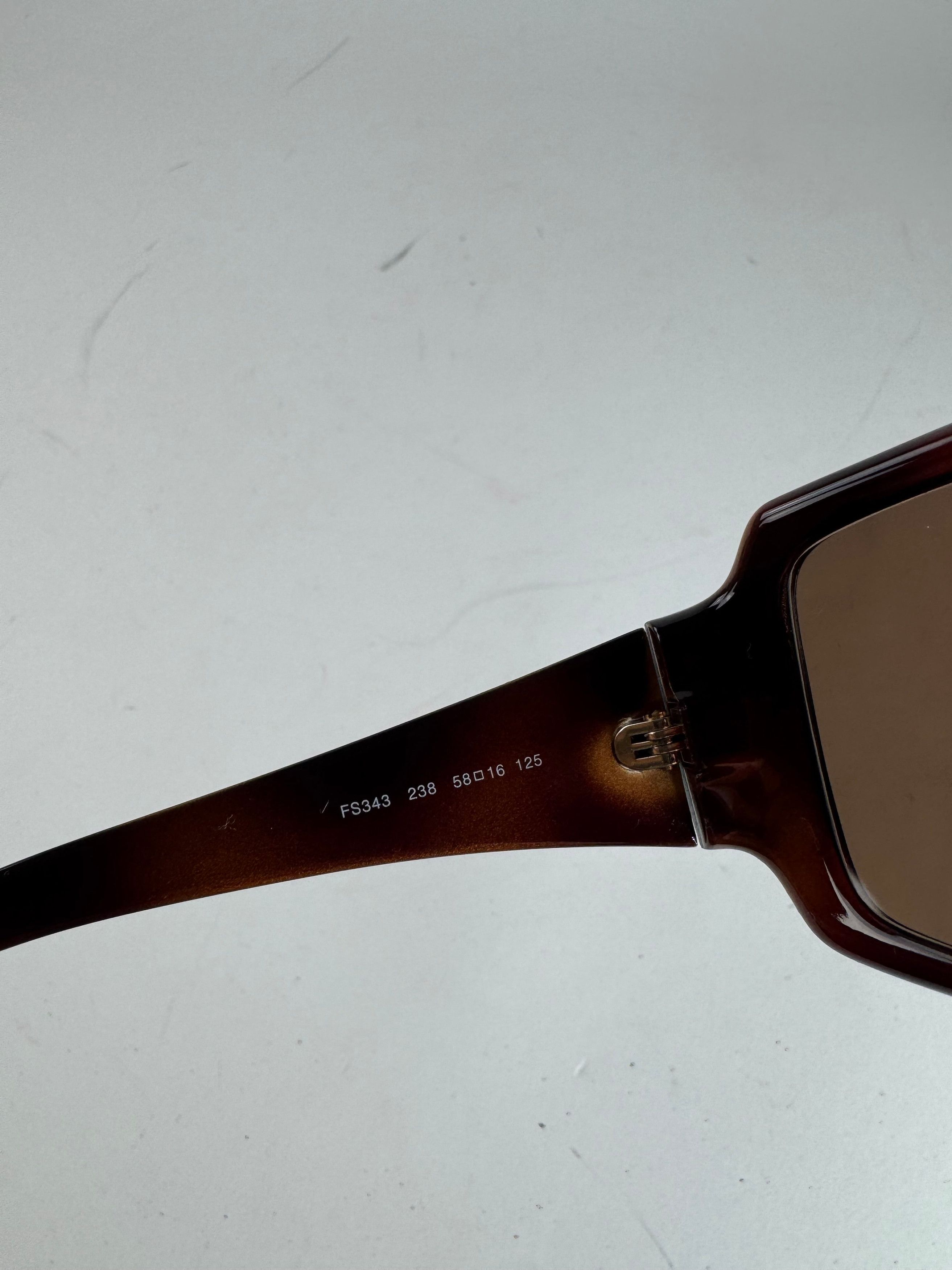 Fendi Vintage FF Monogram Sunglasses Brown Size ONE SIZE - 10 Thumbnail