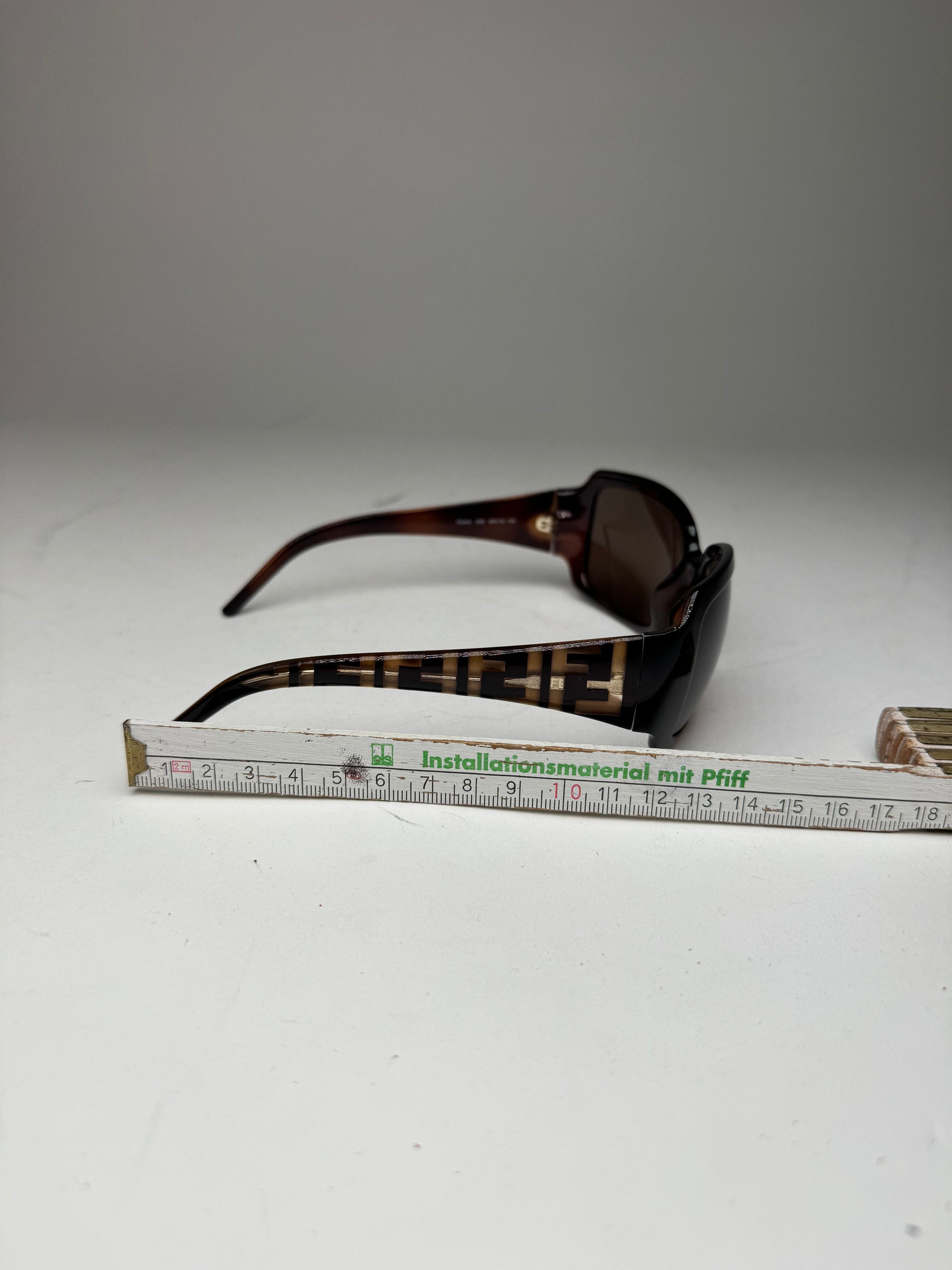 Fendi Vintage FF Monogram Sunglasses Brown Size ONE SIZE - 12 Thumbnail