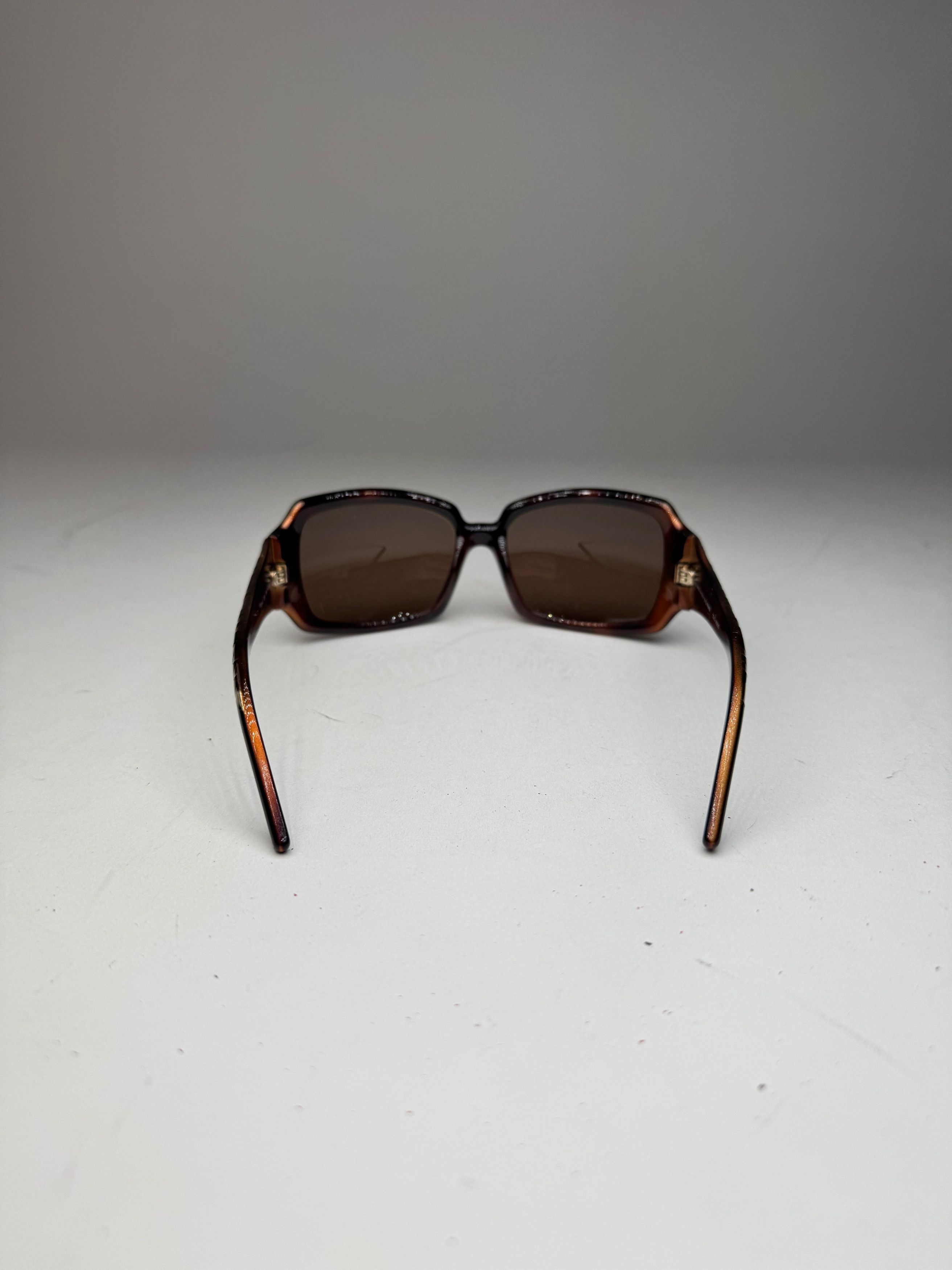 Fendi Vintage FF Monogram Sunglasses Brown Size ONE SIZE - 9 Thumbnail