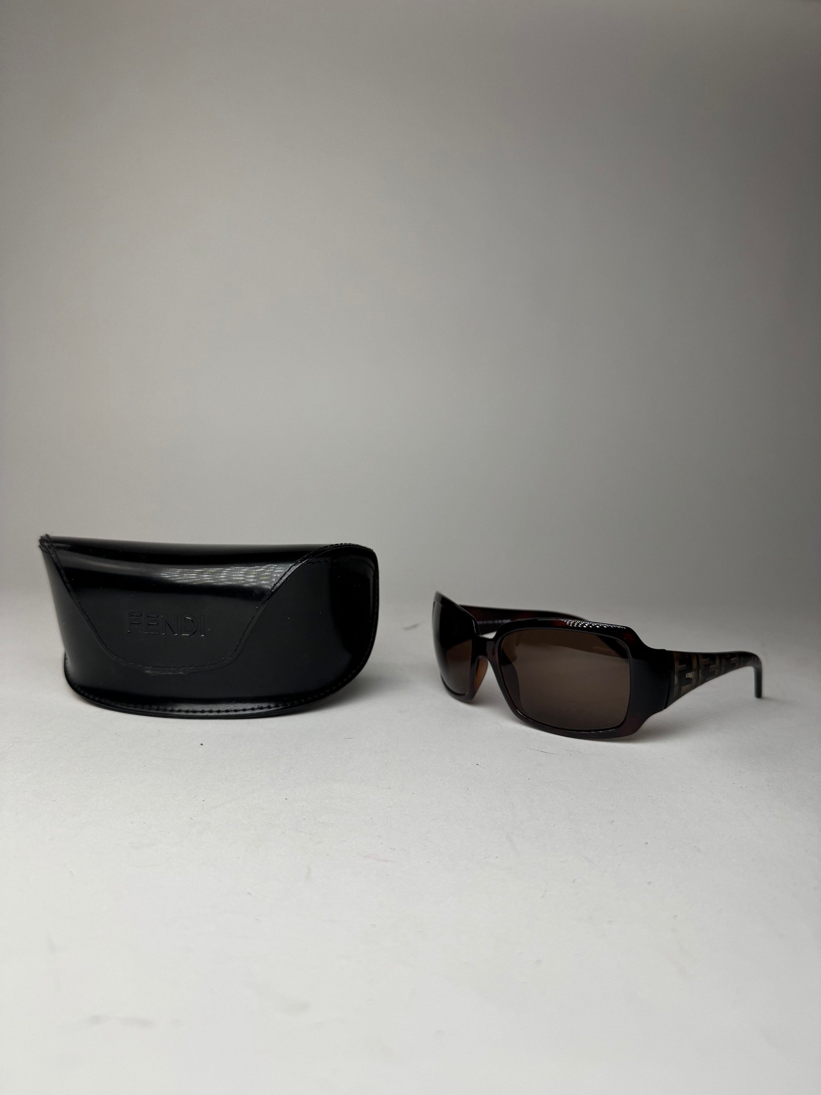 Fendi Vintage FF Monogram Sunglasses Brown Size ONE SIZE - 2 Thumbnail
