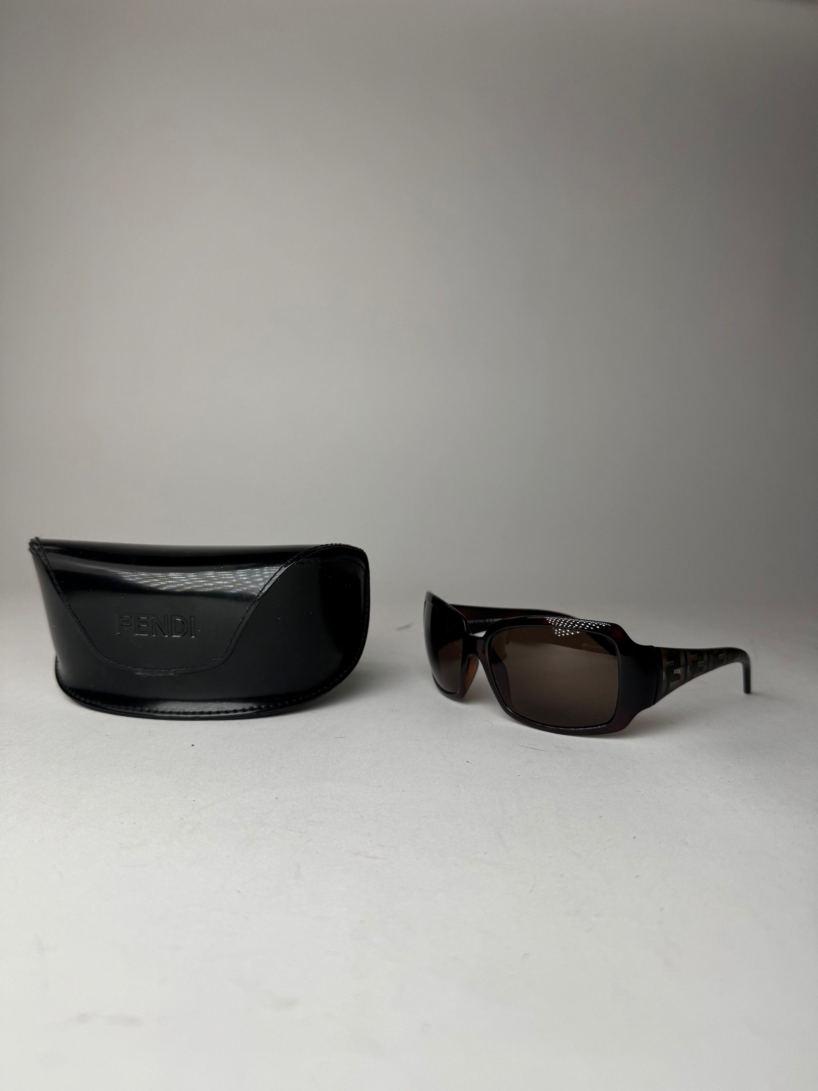 Fendi Vintage FF Monogram Sunglasses Brown Size ONE SIZE - 15 Thumbnail